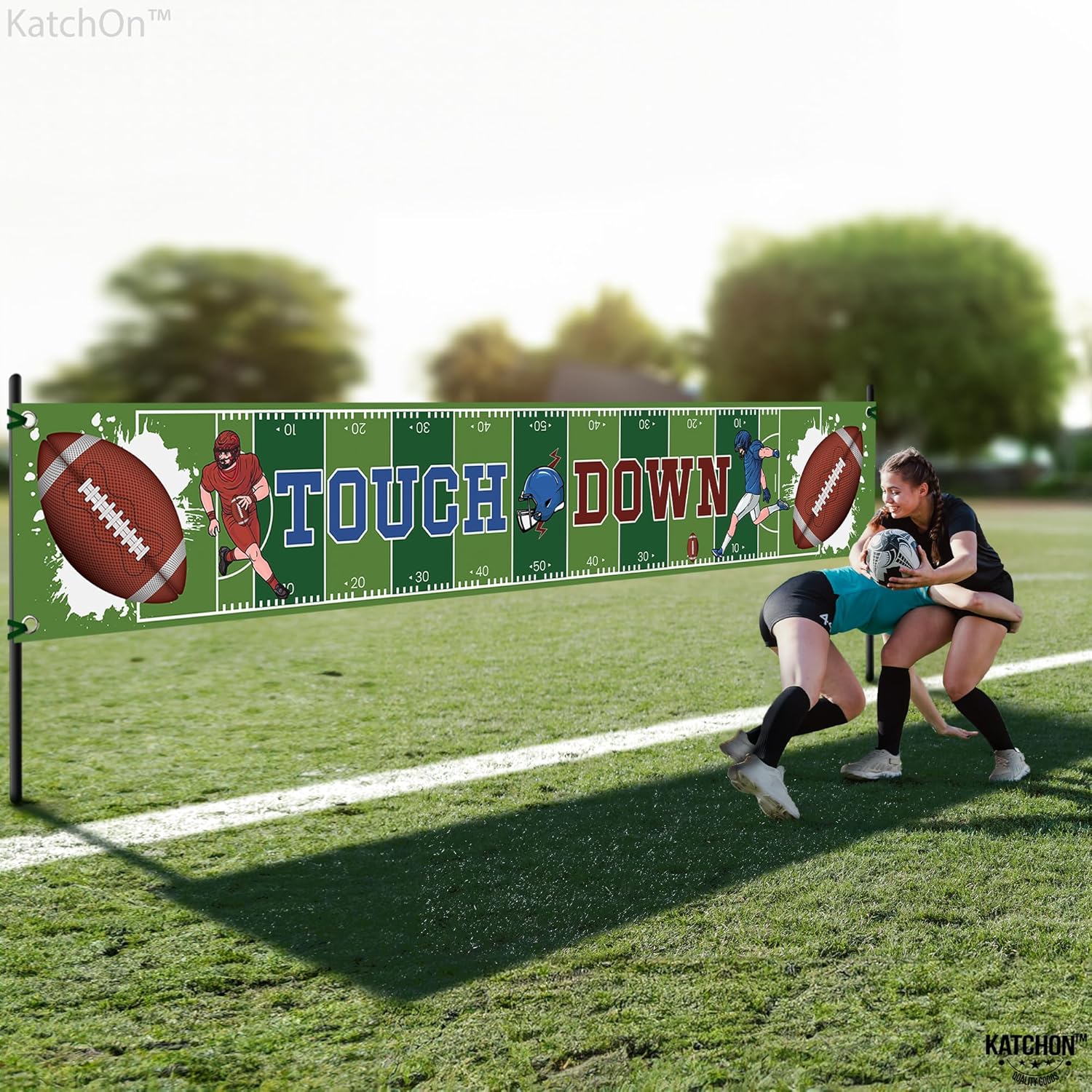 KatchOn XtraLarge Football Yard Banner - 120x20 Inch
