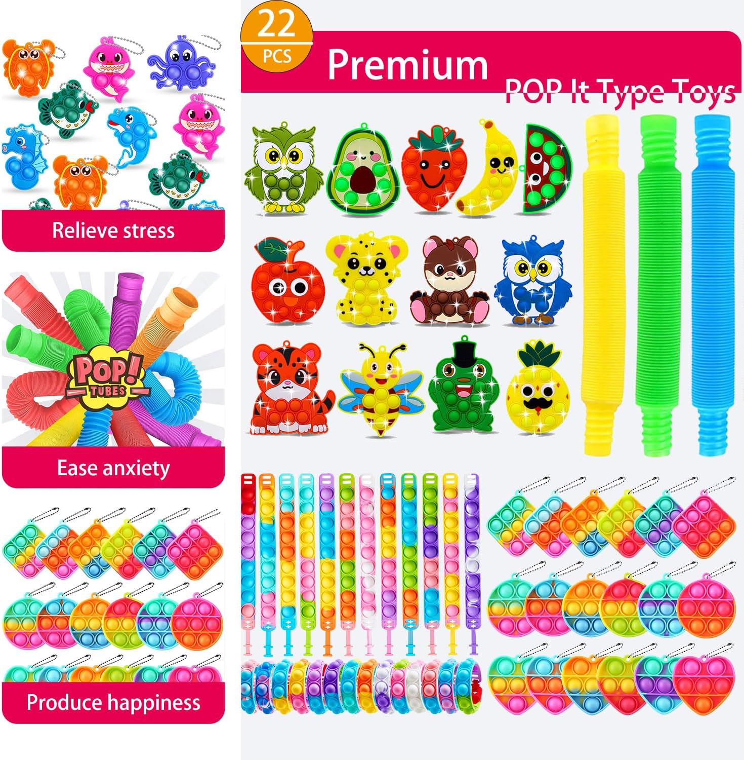 300 PCS Premium Kids Party Favors Assortment