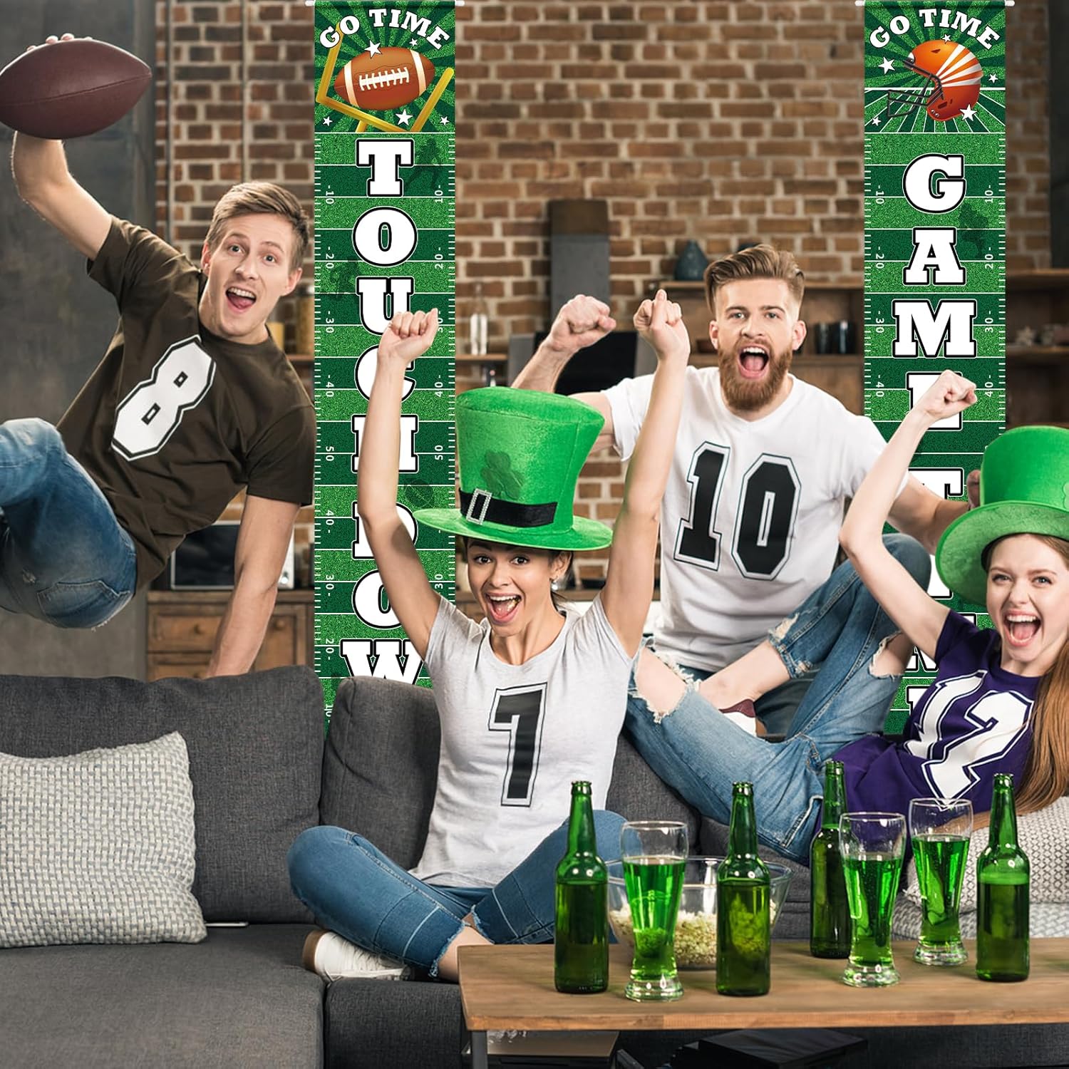 Hooqict Football Banners for Party Decorations