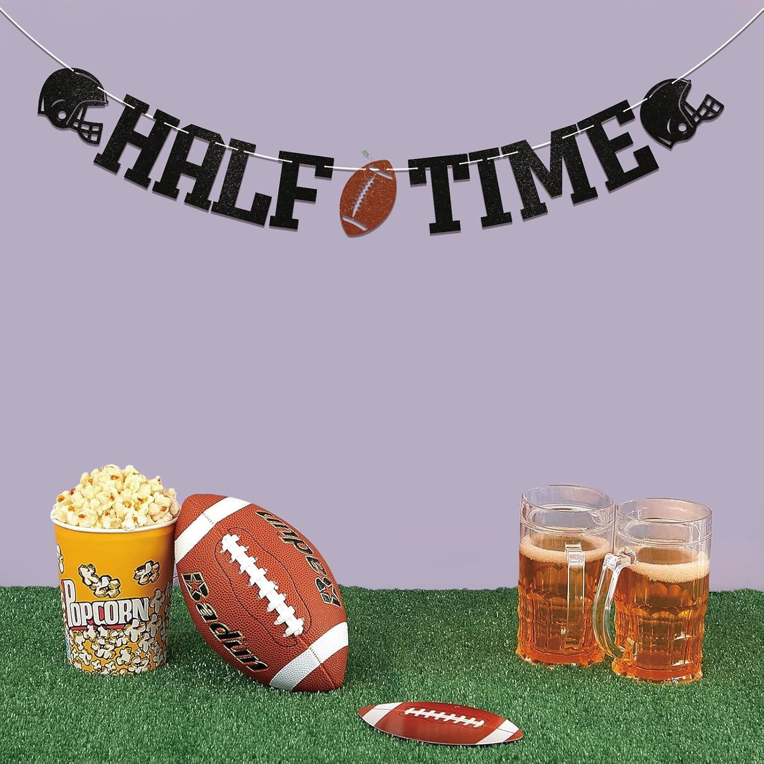 Football Half Time Banner Birthday Decor