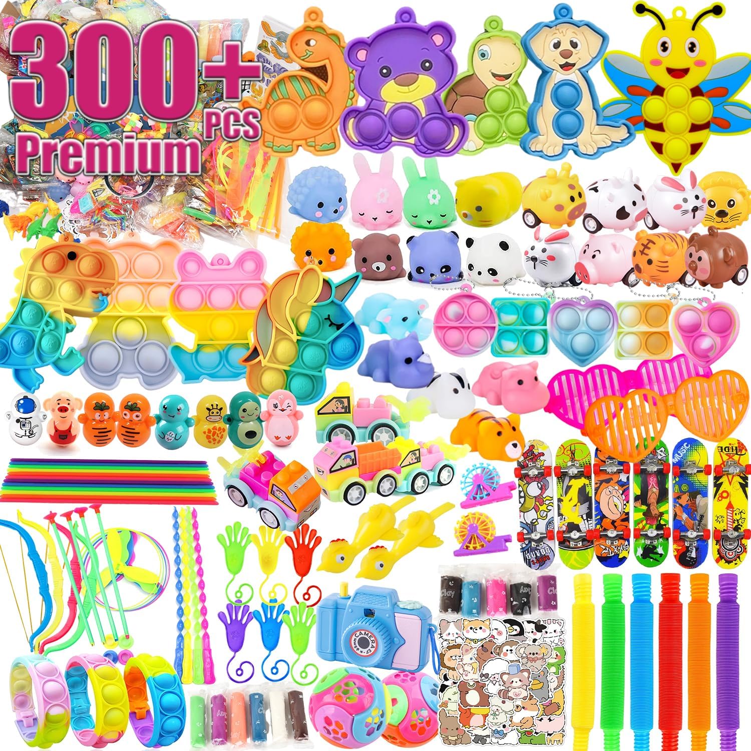 300 PCS Premium Kids Party Favors Assortment