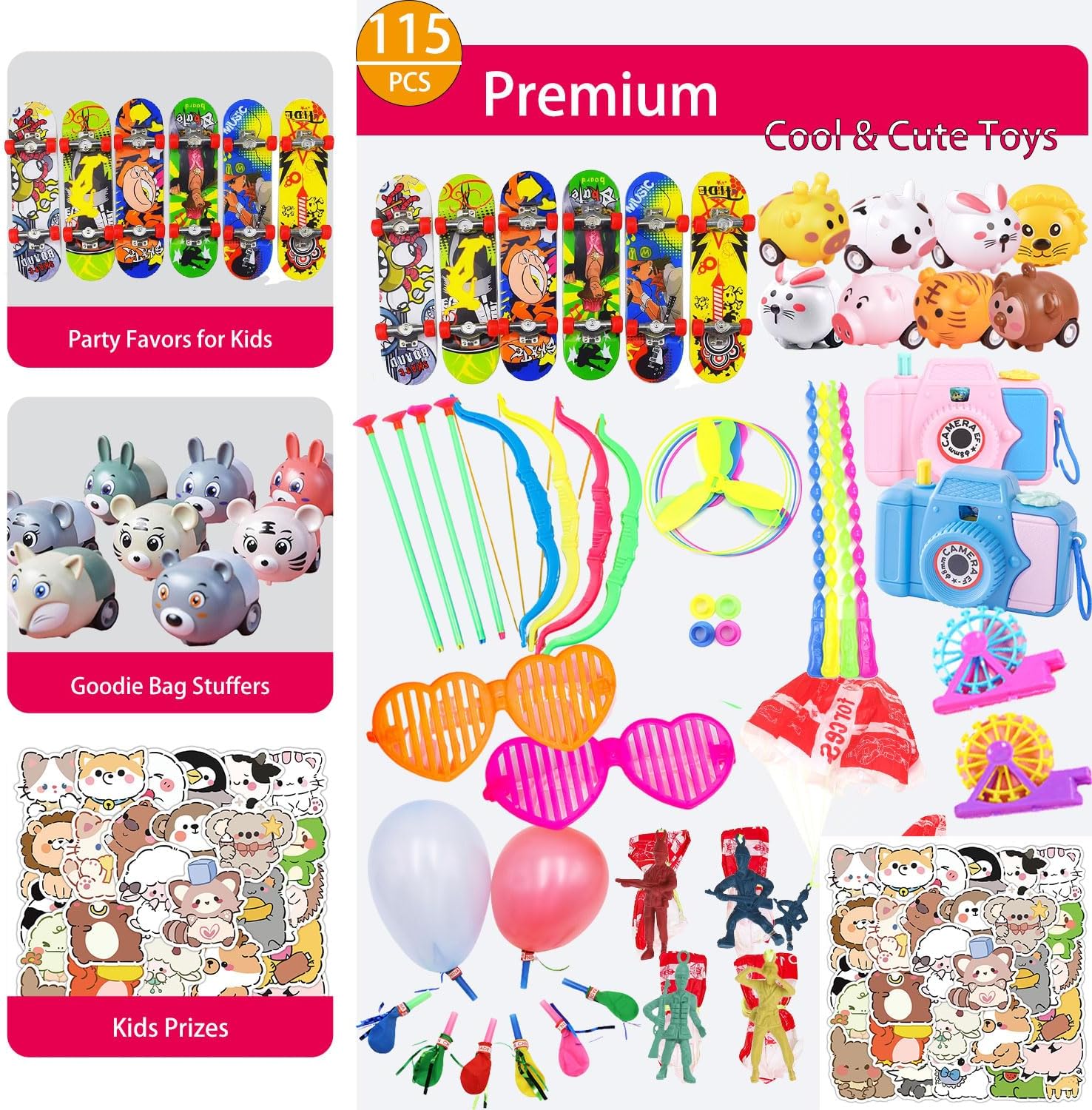 300 PCS Premium Kids Party Favors Assortment