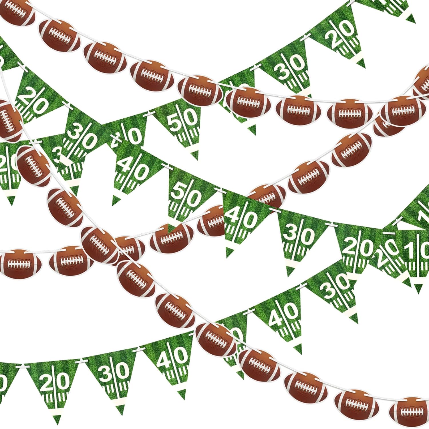 MARFOREVER Football Party Decorations 6 Pcs