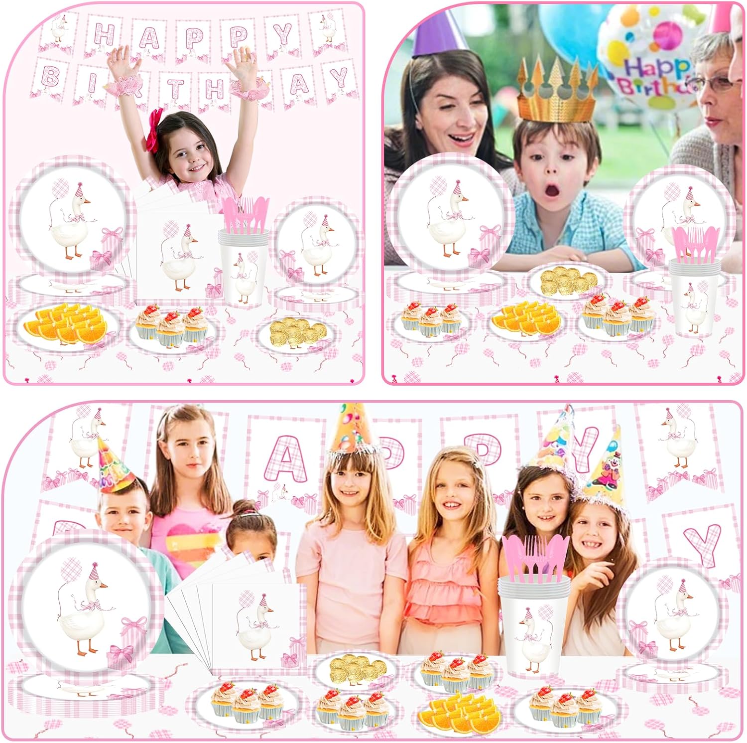 Silly Goose Birthday Supplies Set for Kids