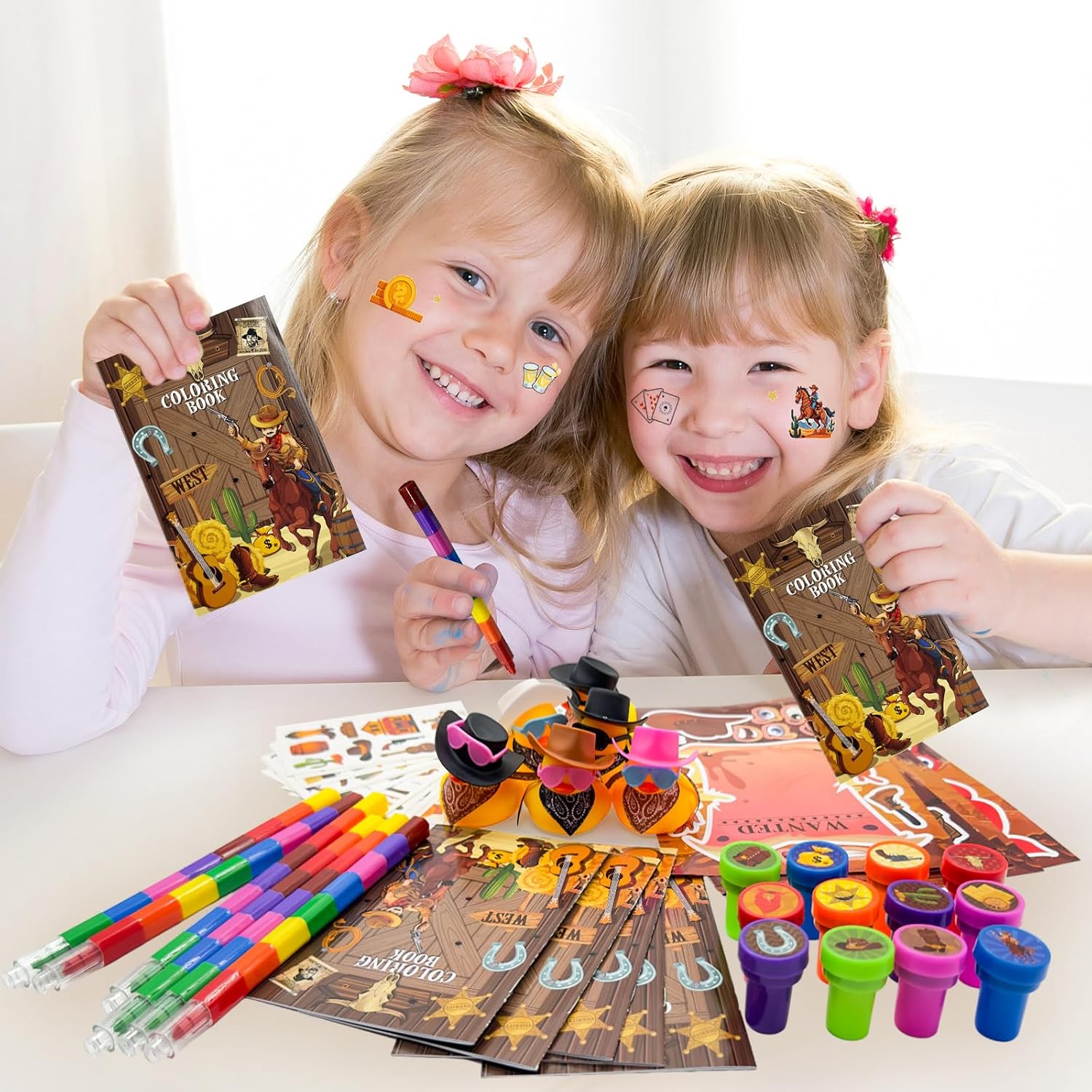 Cinrobiye 72 Pcs Western Party Favors Set