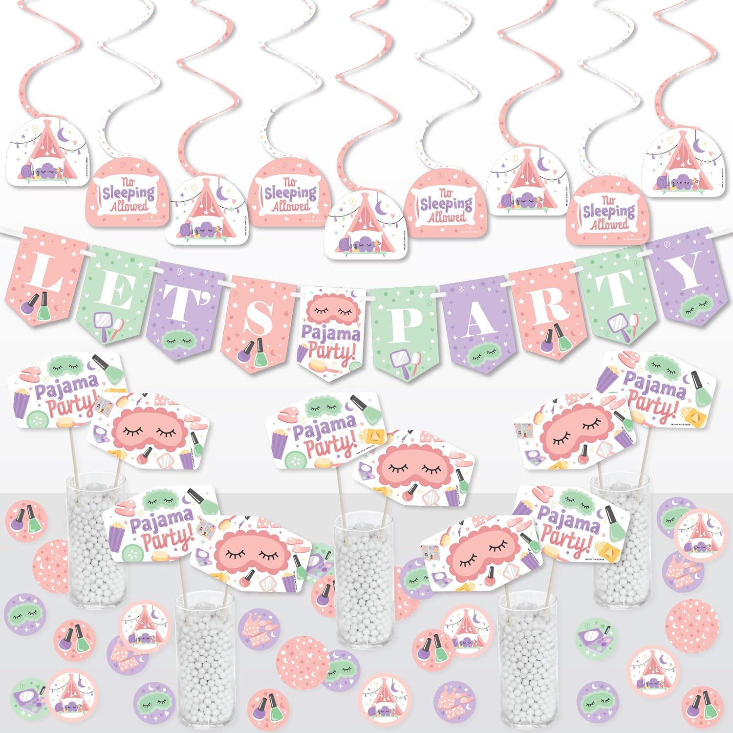 Big Dot of Happiness Party Decor Kit - 51 Pieces