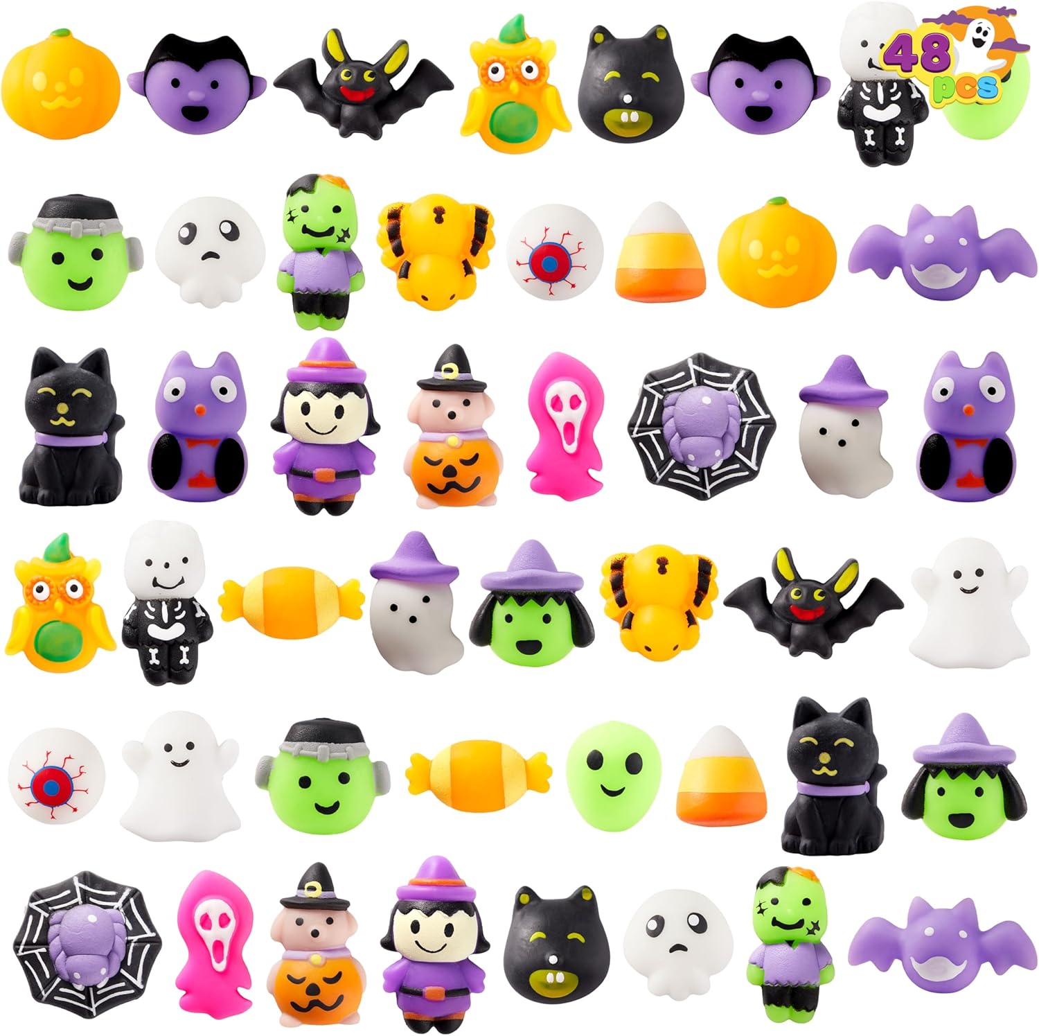 JOYIN 24 Piece Halloween Squishy Toy Set