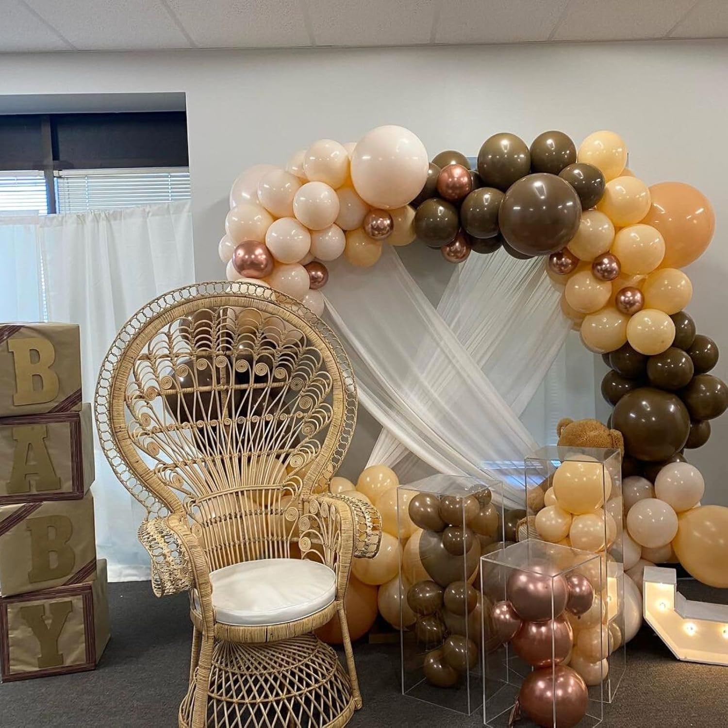 Brown Balloons Set 35 Pcs 12 Inch Neutral Party Decorations