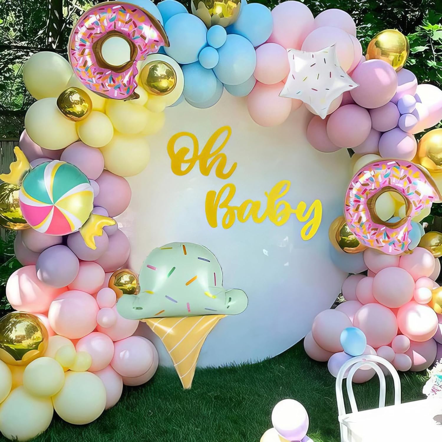 12 Inch Pastel Balloons Set for Kids Birthday Parties