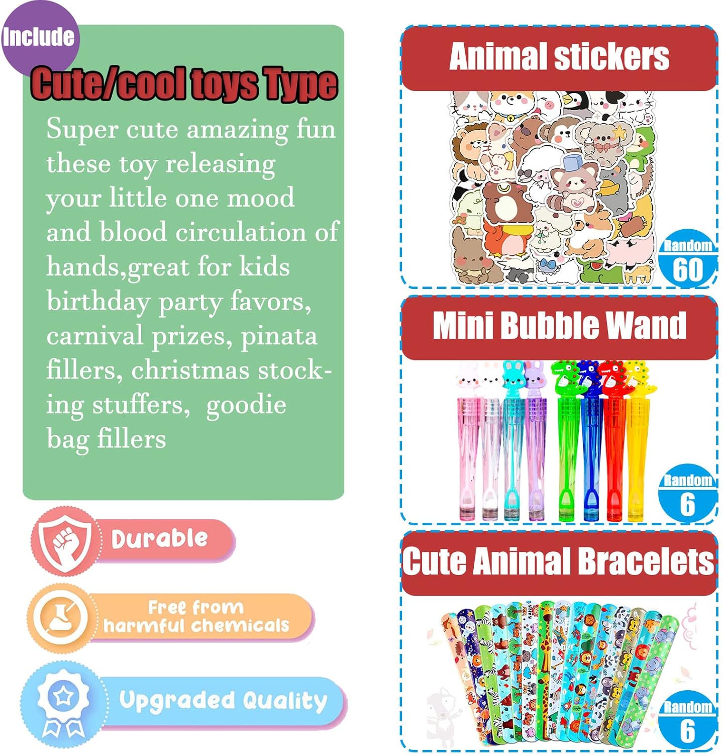105 PCS Kids Party Favors Toy Assortment