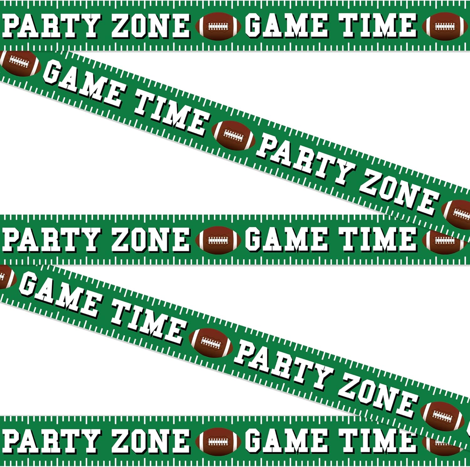 Football Party Banner 8 Inch Tall 25 Feet Long