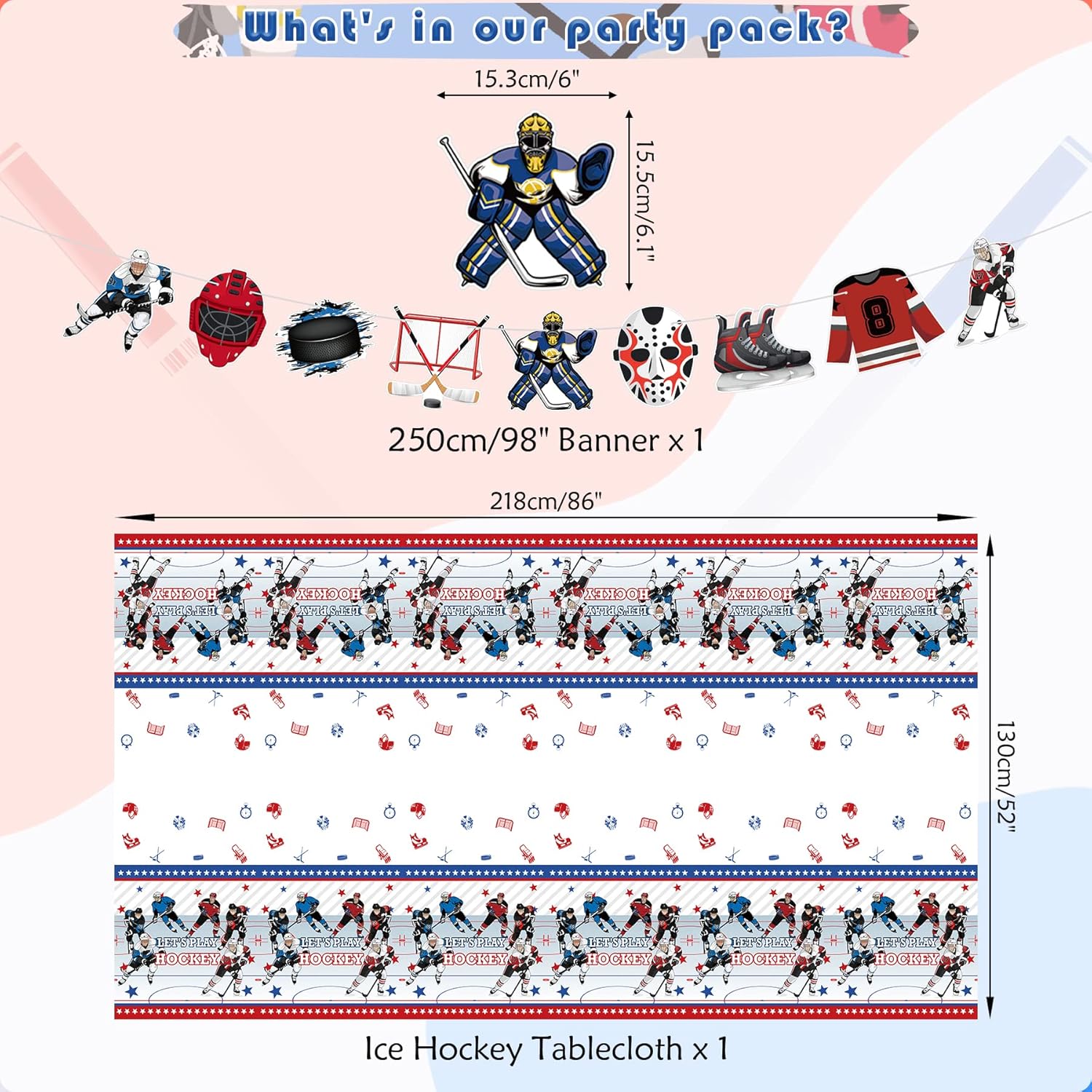 KEFAN Hockey Party Favor Set for 20 Guests