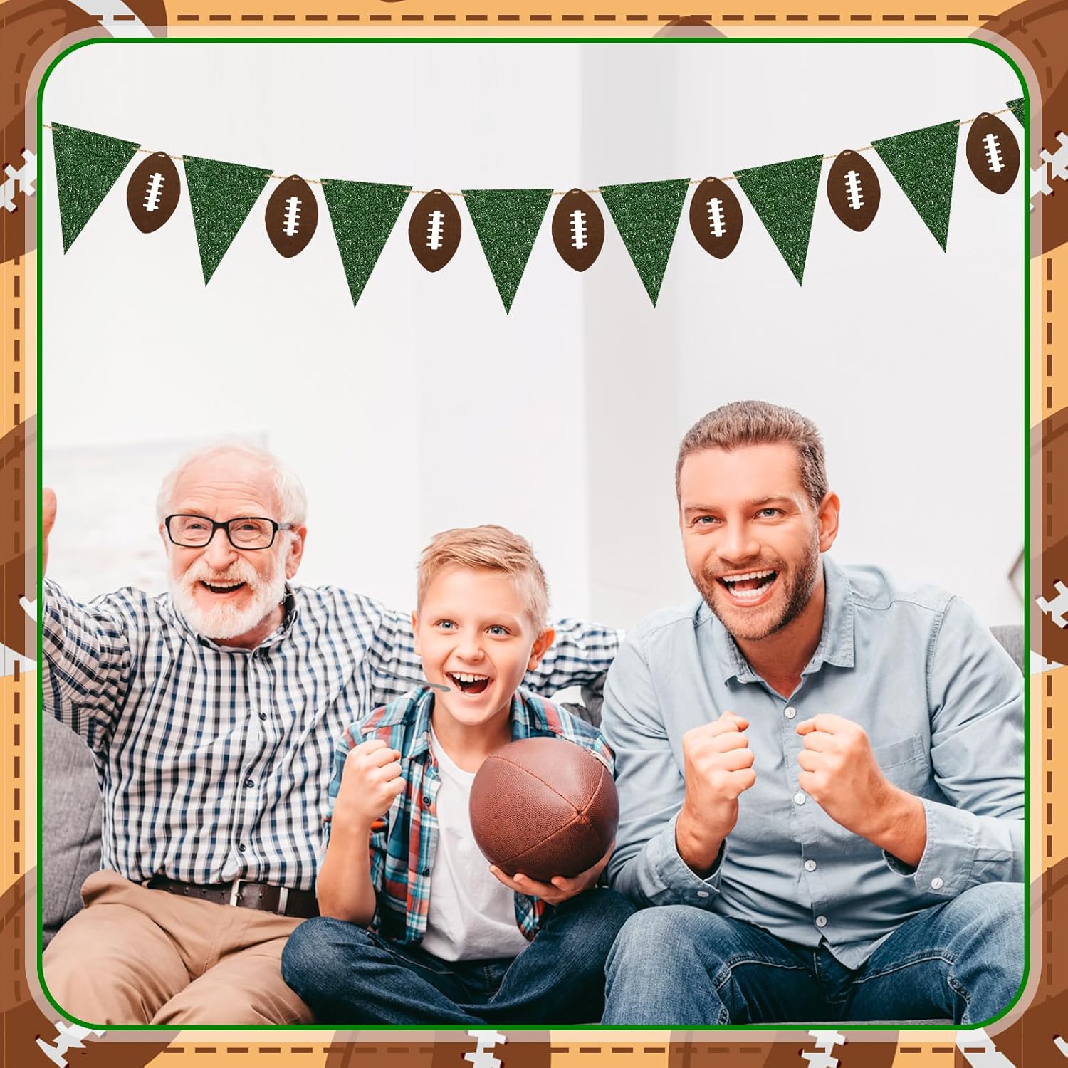 Janinka Football Party Decorations 115ft Garland