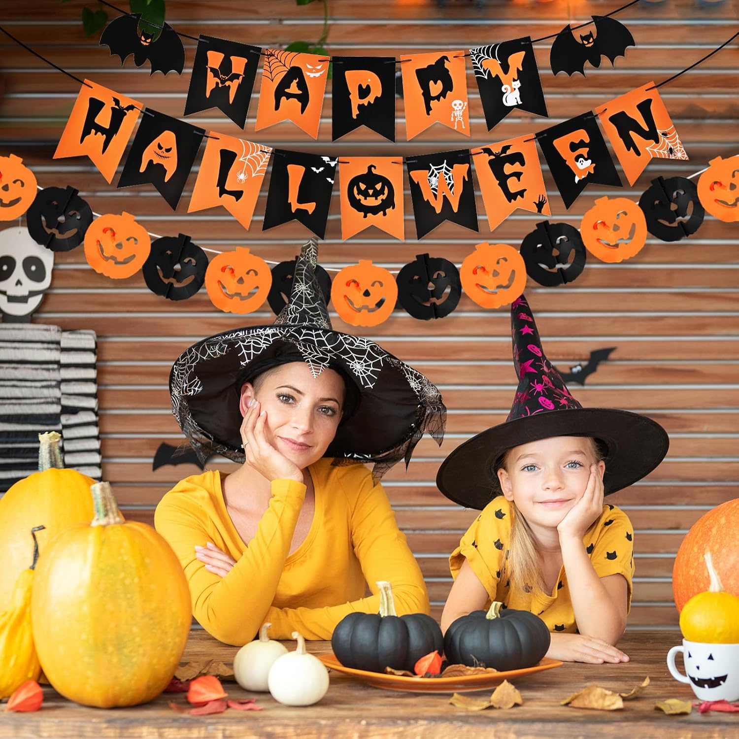 AhfuLife Halloween Decorations Set with Banners