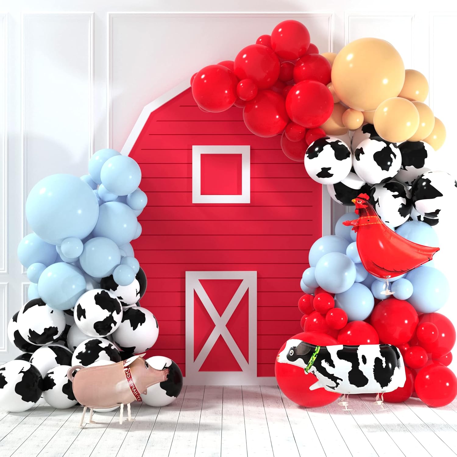 HOUSE OF PARTY Cow Balloons Garland - 110 Pcs