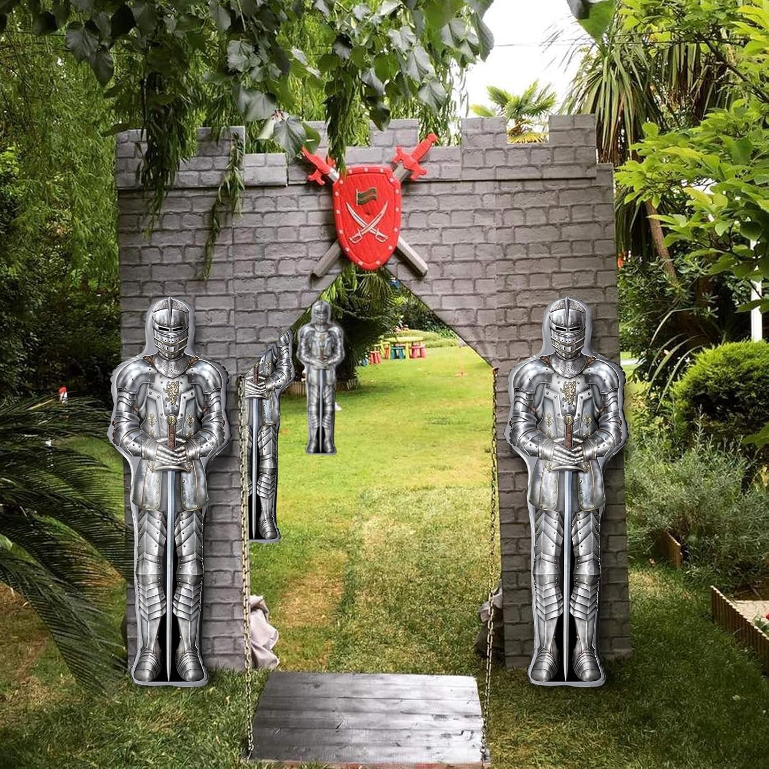 Lidmada Knight Party Balloons Medieval Castle Decorations