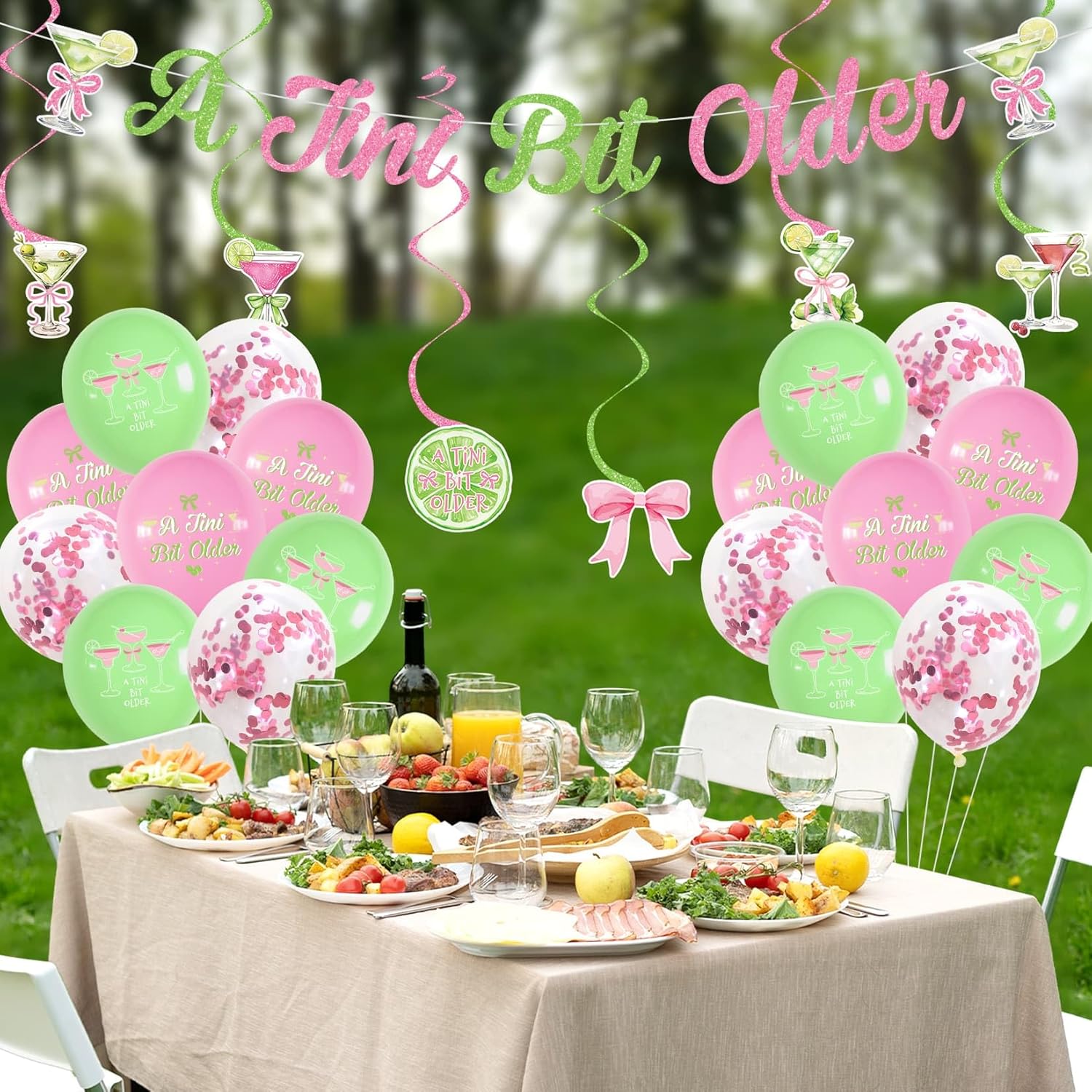 A Tini Bit Older Birthday Banner Decorations Pink
