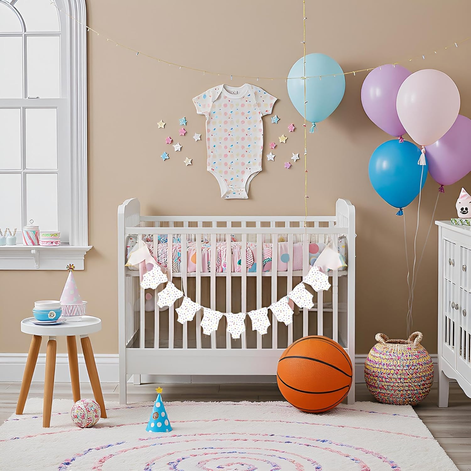Sprinkle Baby Shower Onesie Banner 9 Piece