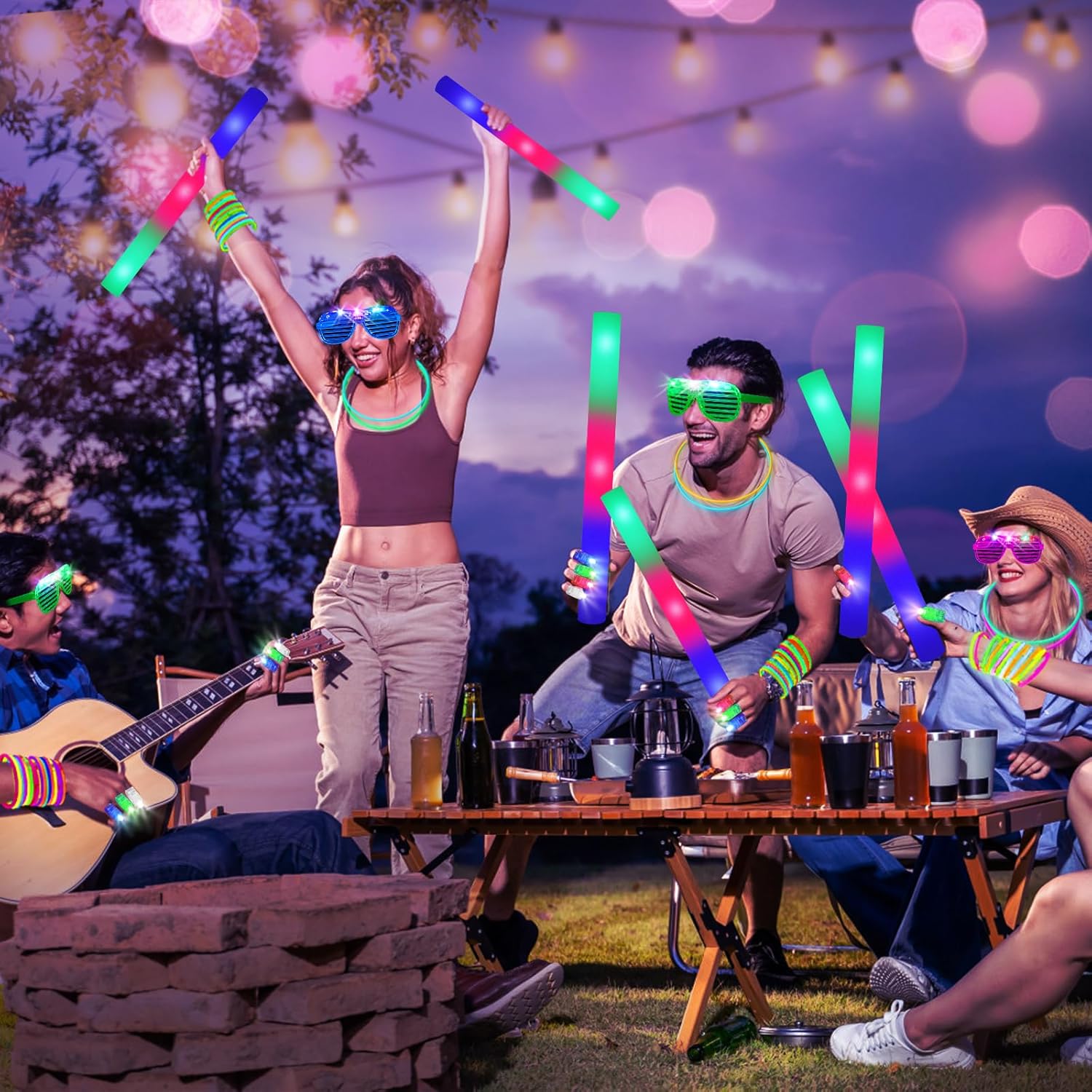HONLYNE 168 PCS Glow in the Dark Party Supplies