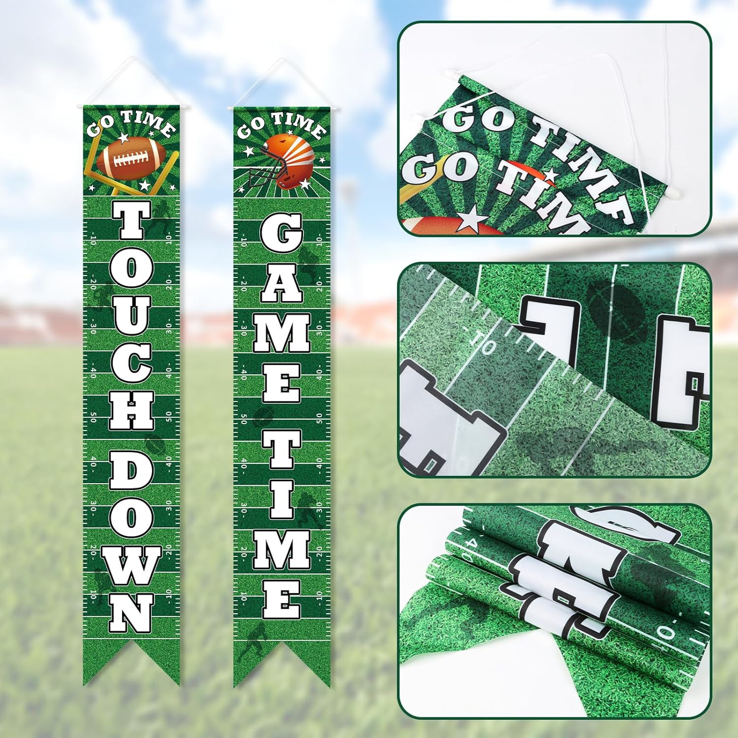 Hooqict Football Banners for Party Decorations