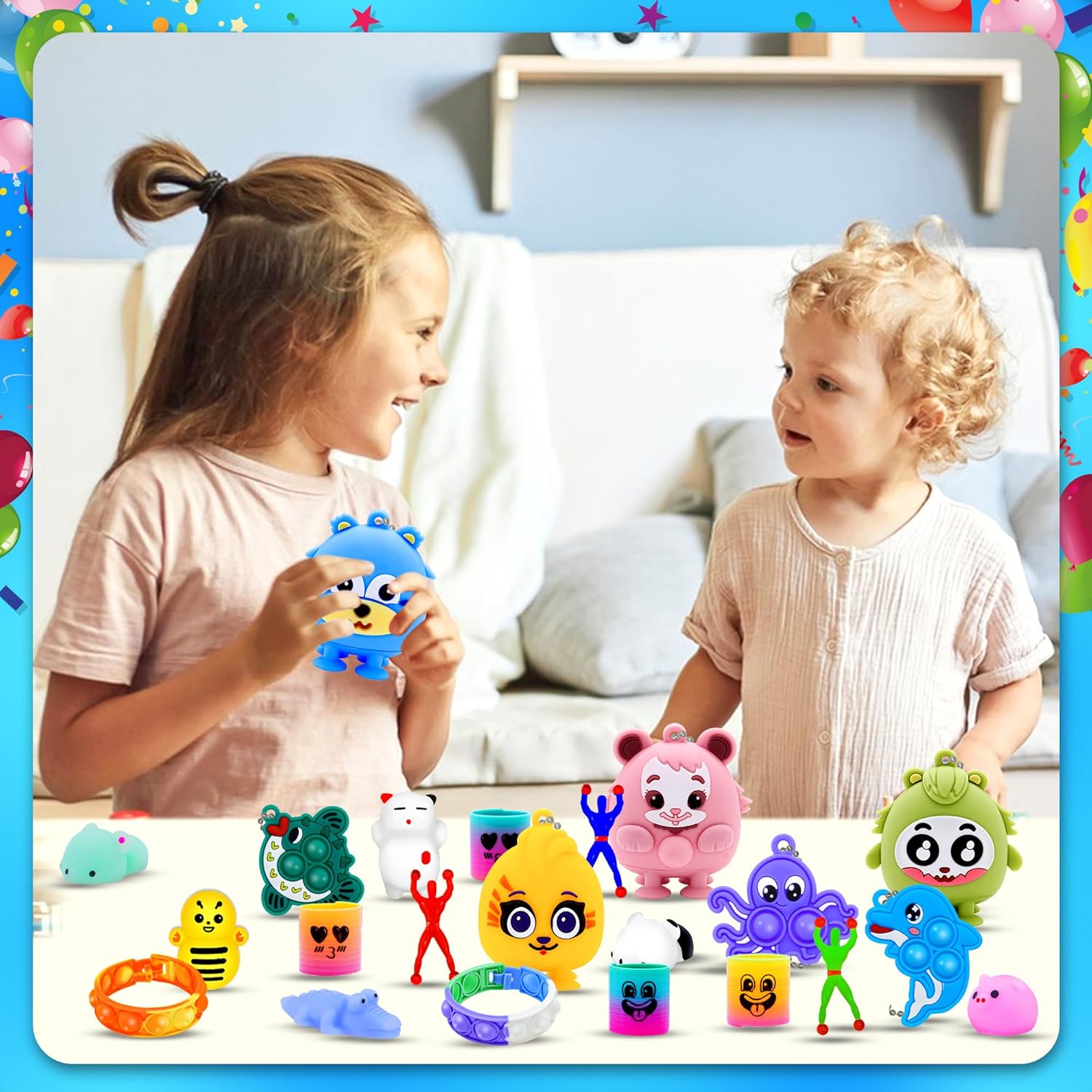 107Pcs Party Favors for Kids Fidget Toy Set