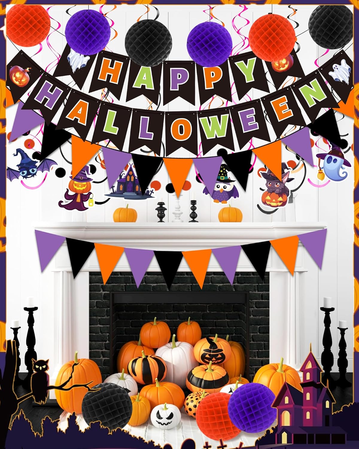Happy Halloween Banner Party Decorations