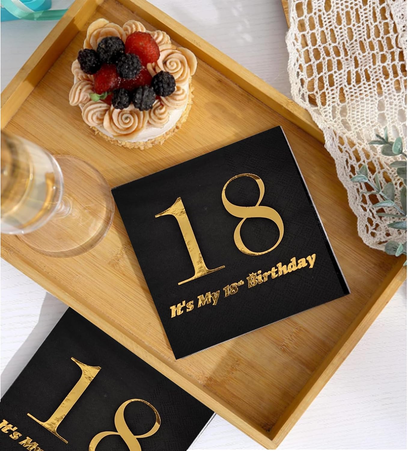 18th Birthday Decor Napkins and Plates Set