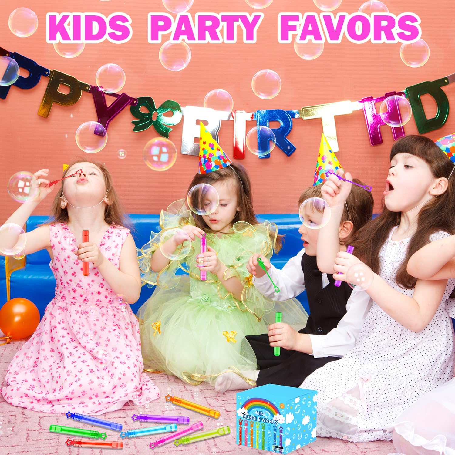 Wondrus Bulk Mini Bubbles Party Favors 100 Pack