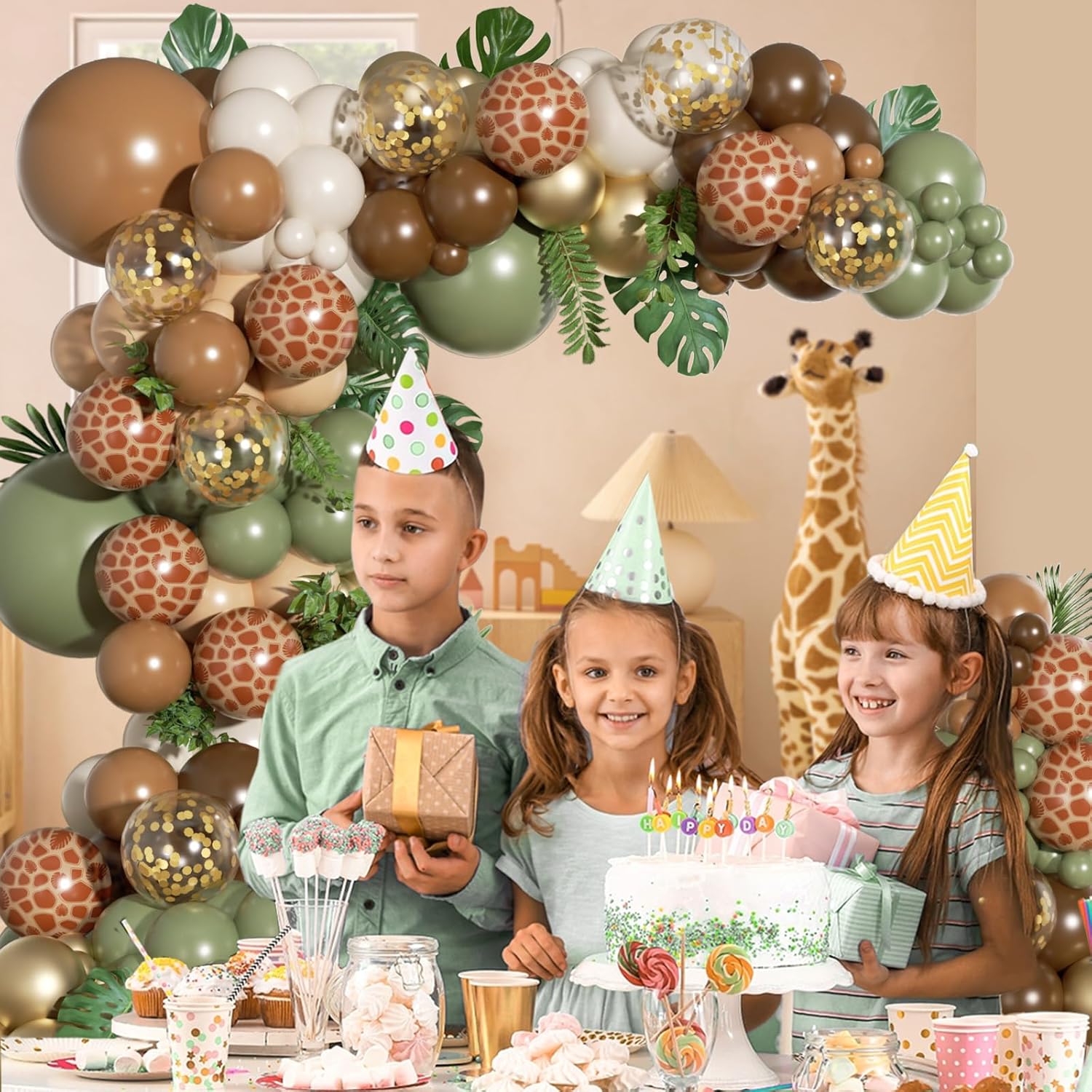 152pcs Jungle Safari Balloon Arch Decor Kit