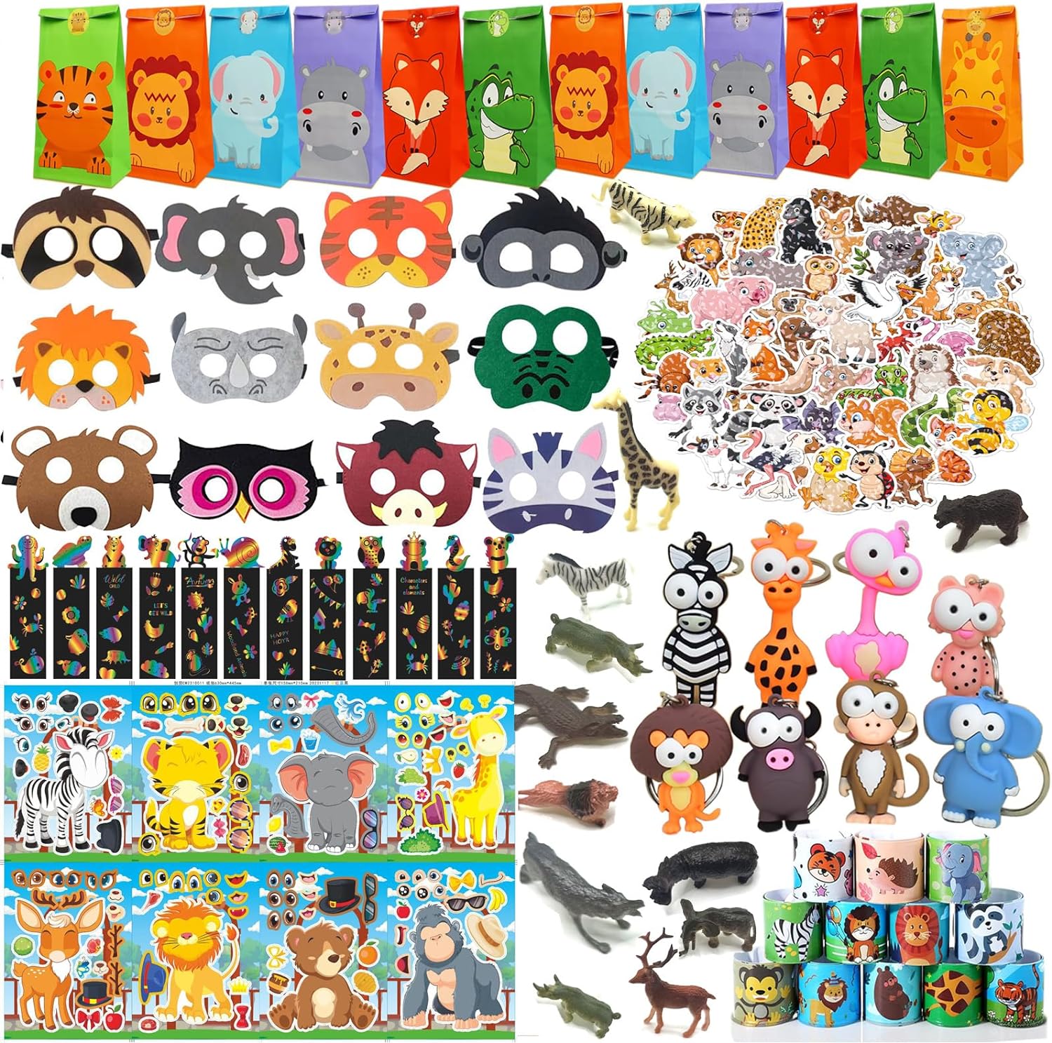 158 pcs Jungle Safari Party Favors for Kids