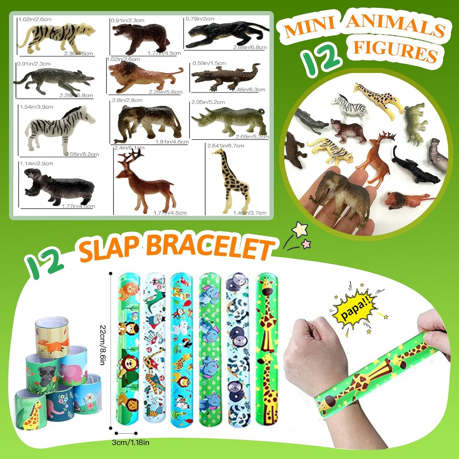 158 pcs Jungle Safari Party Favors for Kids