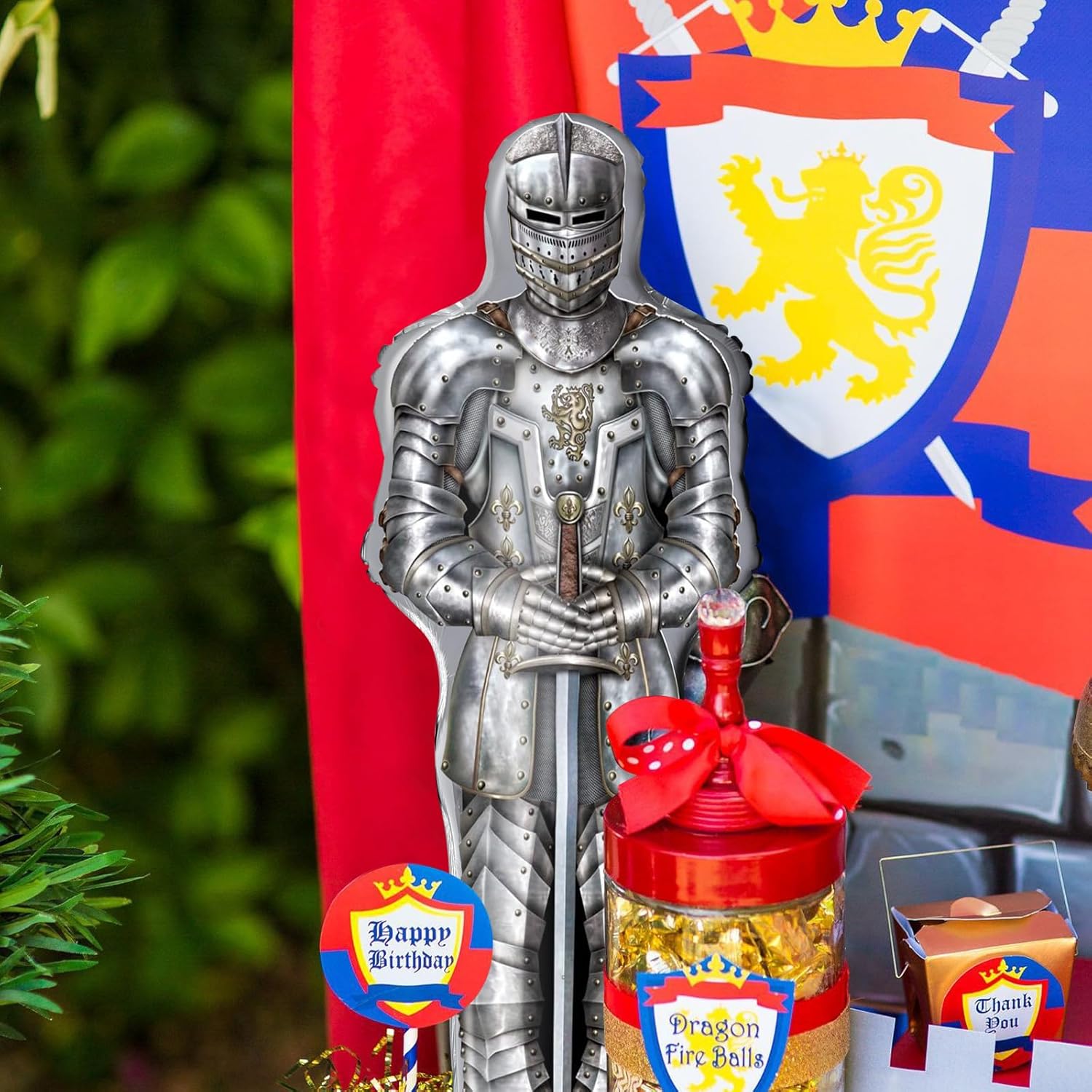 Lidmada Knight Party Balloons Medieval Castle Decorations