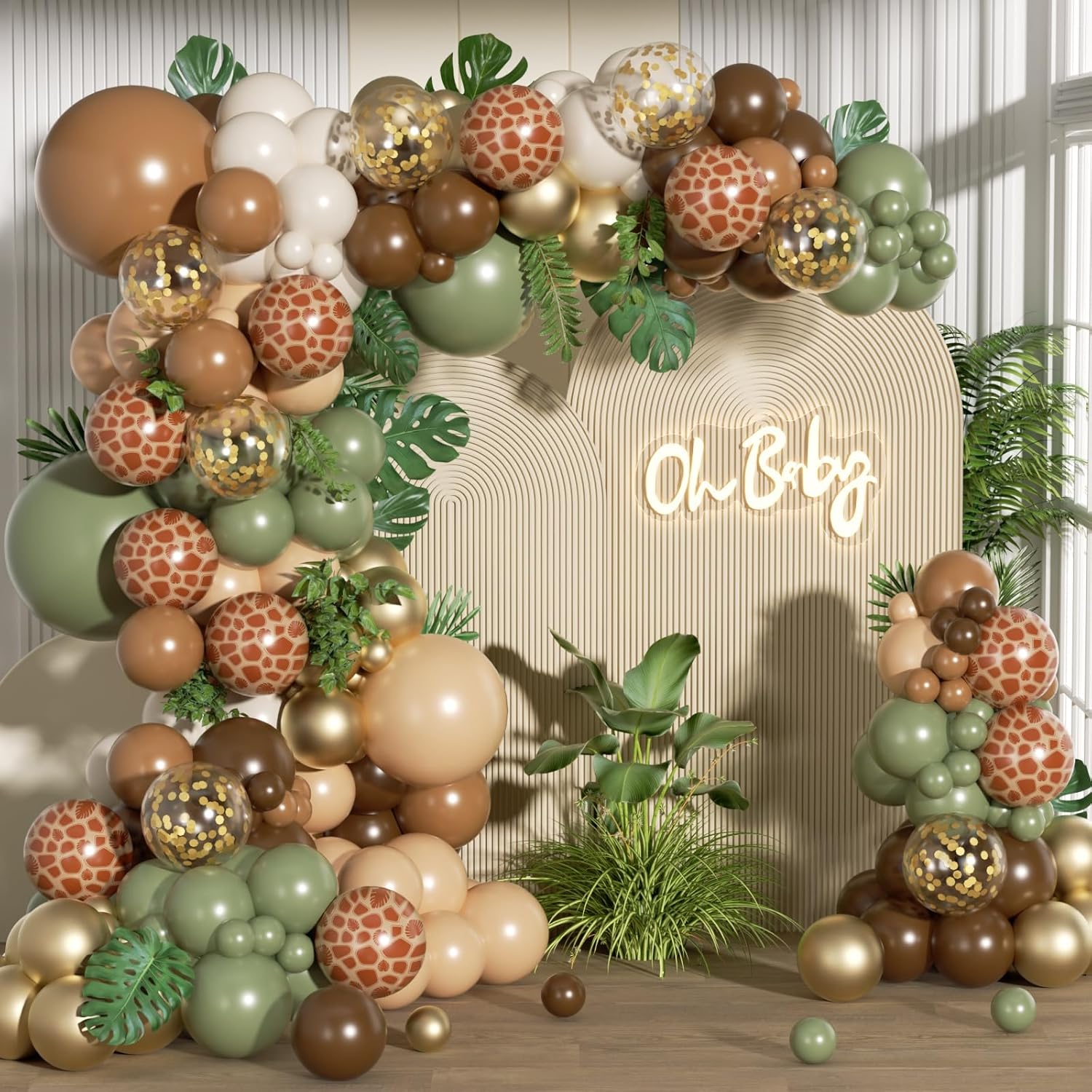 152pcs Jungle Safari Balloon Arch Decor Kit