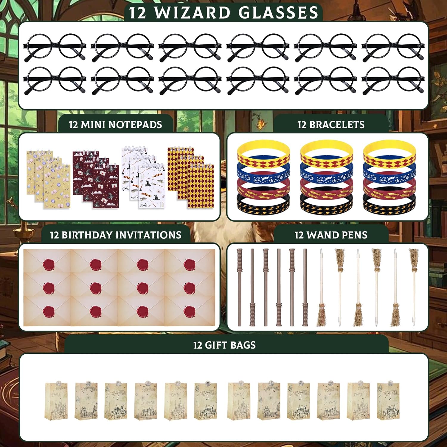 Vanblue 84Pcs Wizard Party Favor Pack