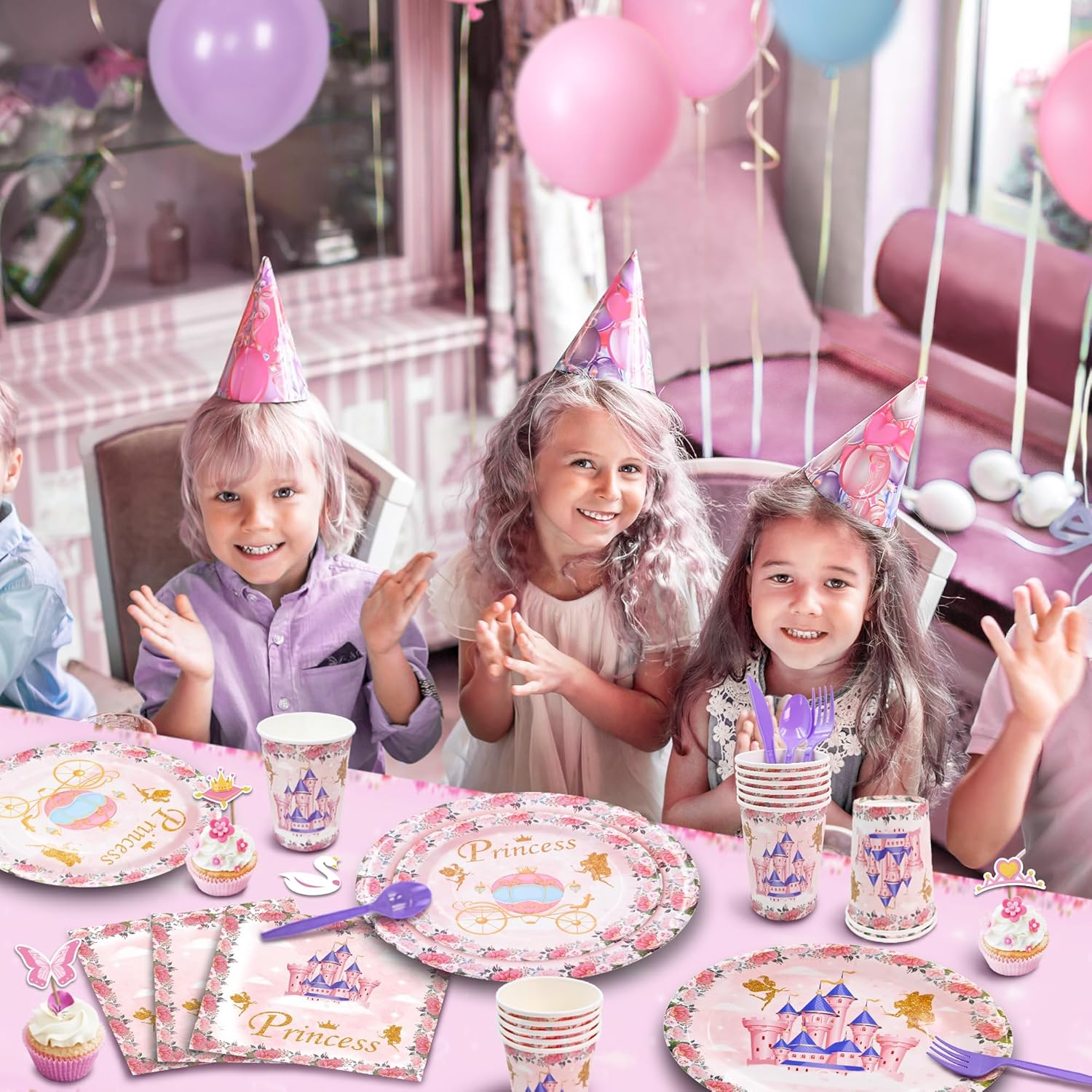 Party Spot 208 Pc Princess Birthday Party Decorations Kit