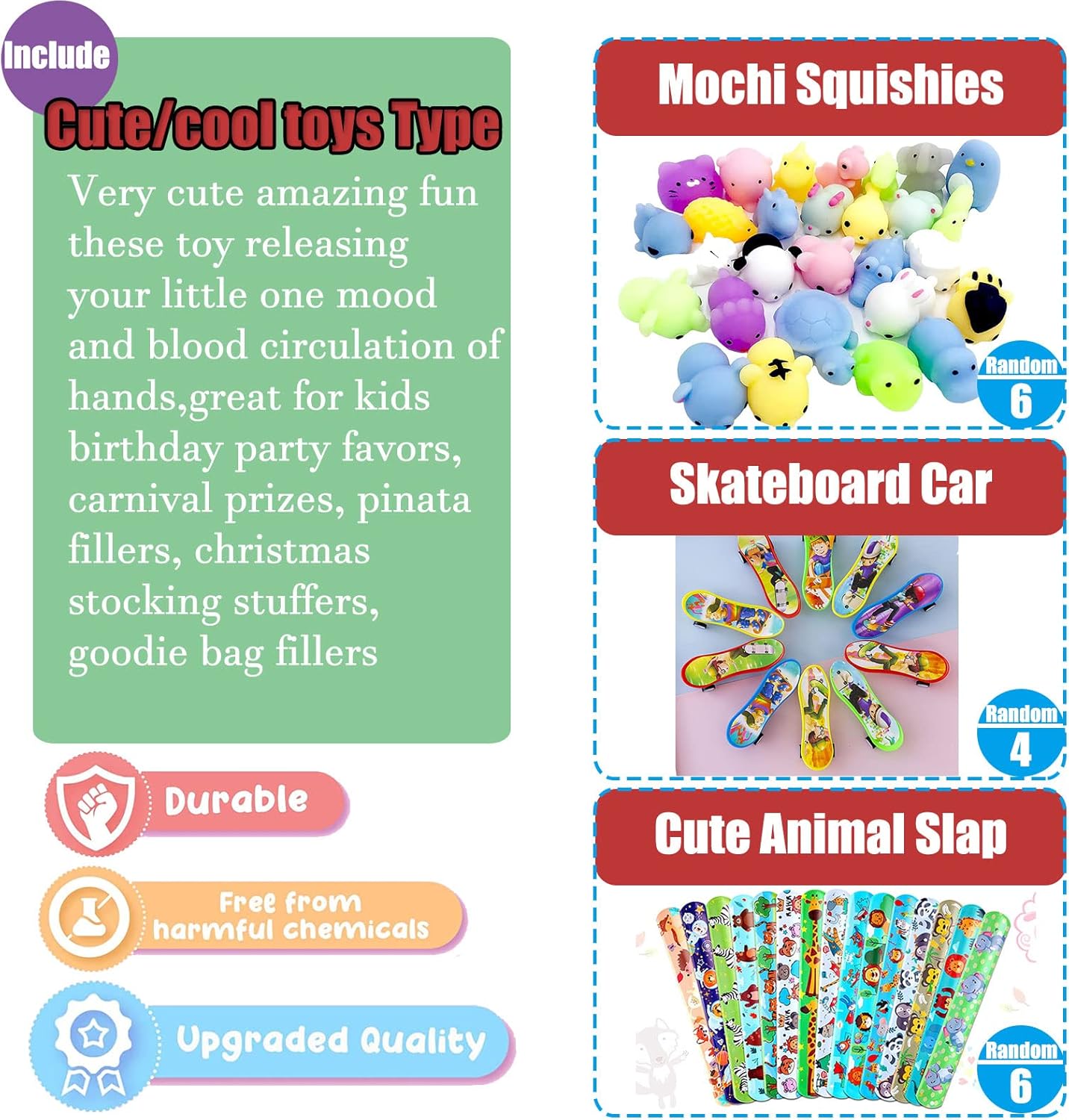 112 PCS Pop Fidget Party Favor Toys Set for Kids