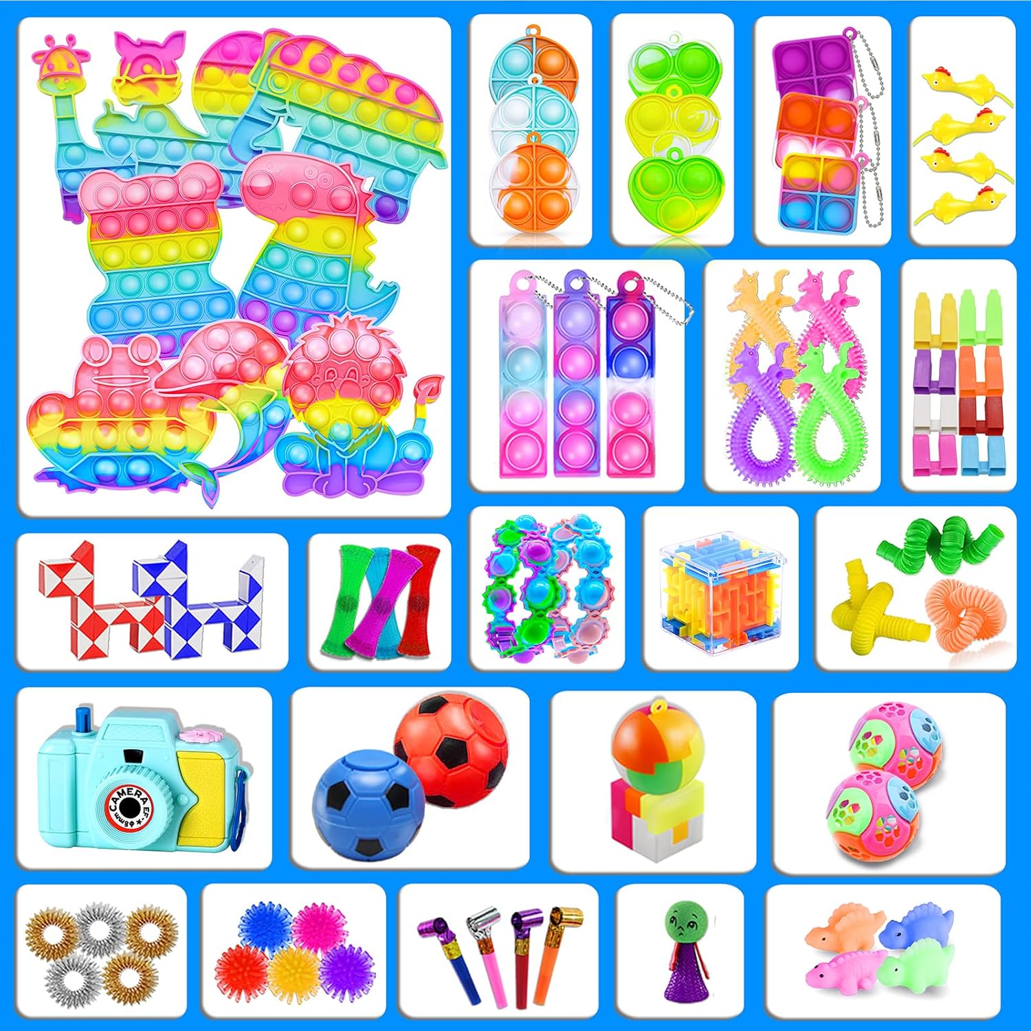 1000pcs Sensory Fidget Toy Pack for Kids and Adults