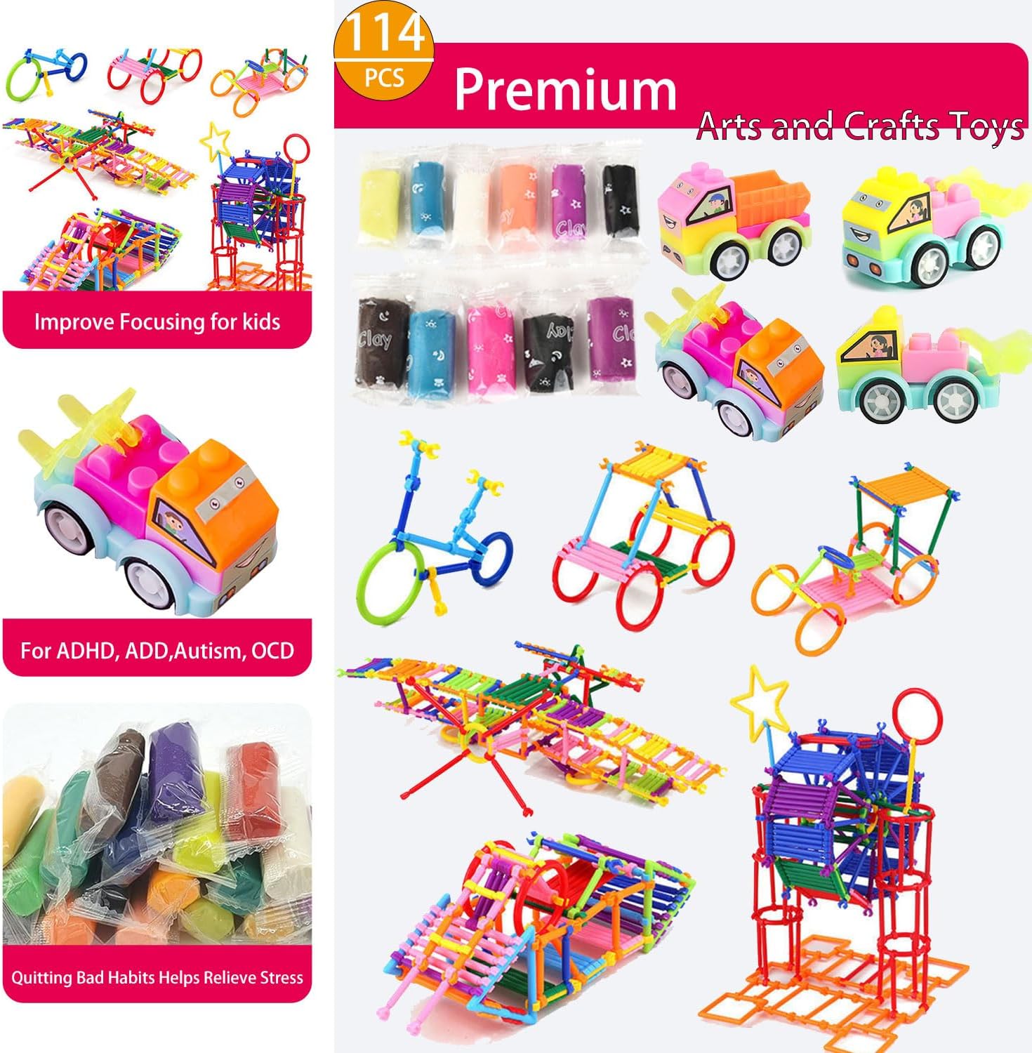 300 PCS Premium Kids Party Favors Assortment