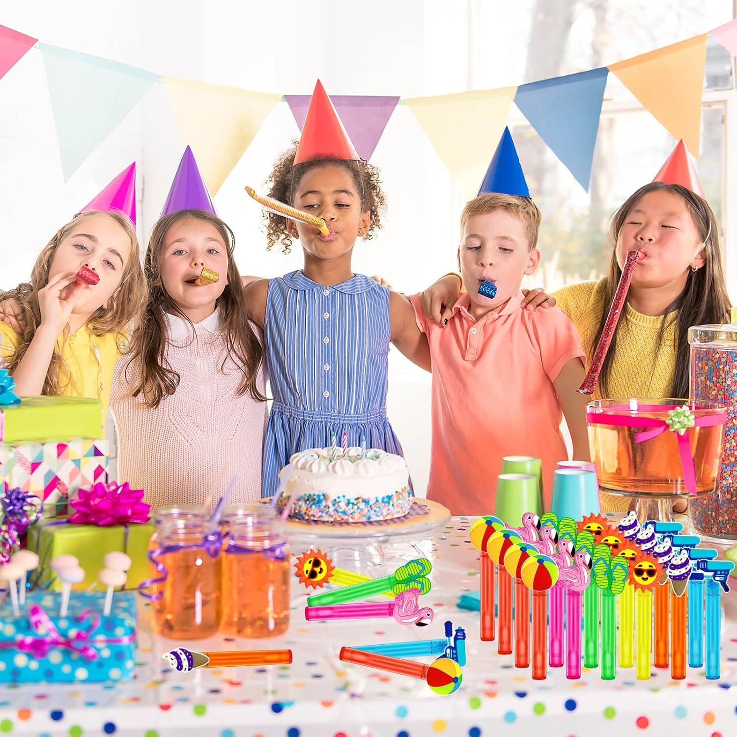 Pool Party Favors 24Pcs Bubble Wands for Kids
