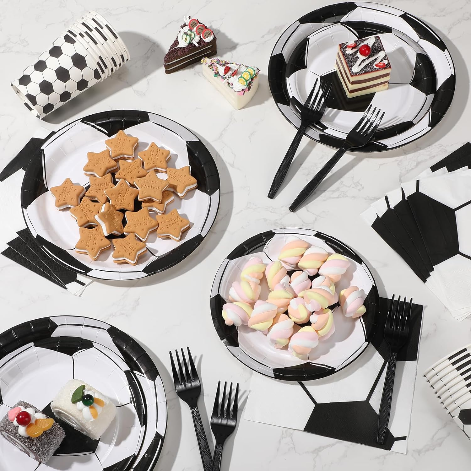Soccer Birthday Party Decorations Set for 24 Guests