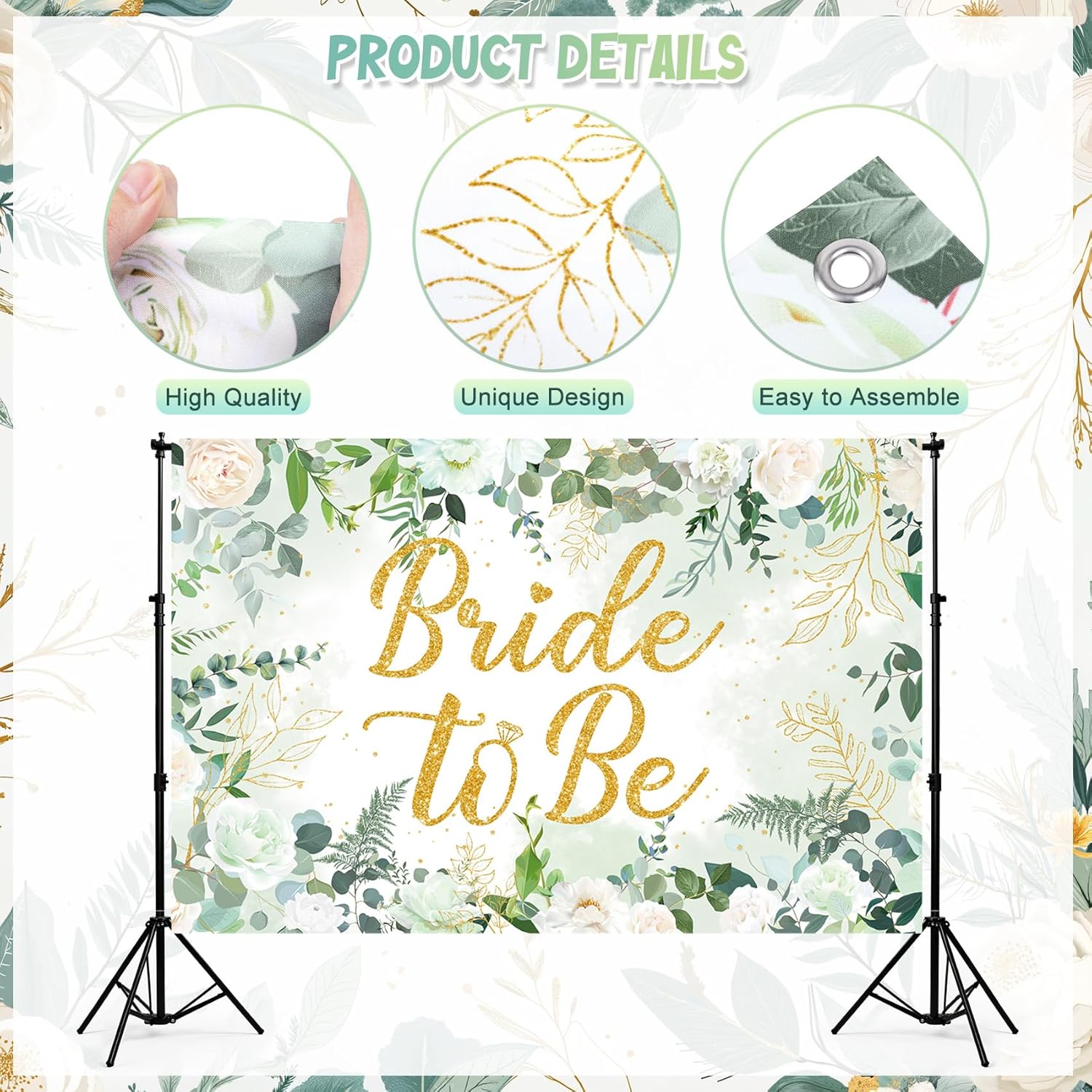 Sage Green Bridal Shower Decorations Set