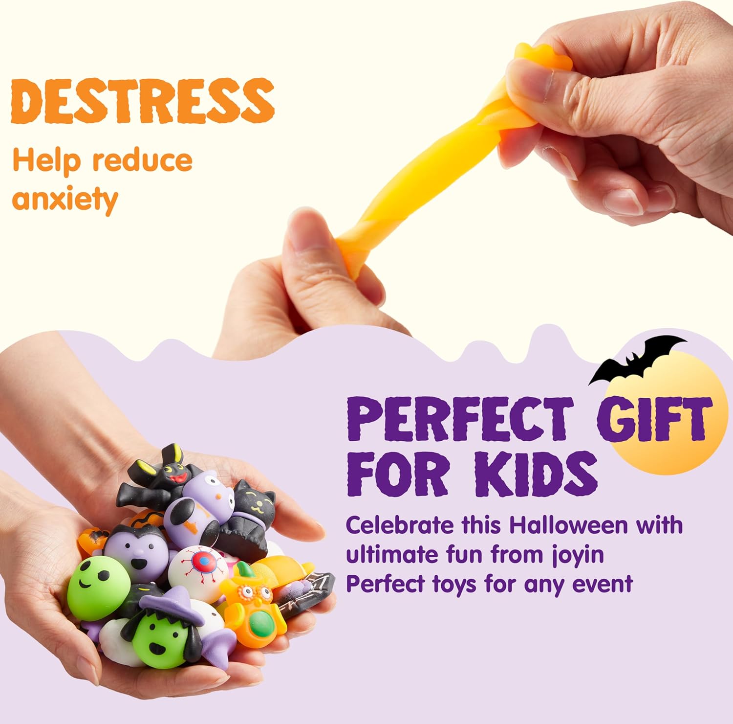 JOYIN 24 Piece Halloween Squishy Toy Set