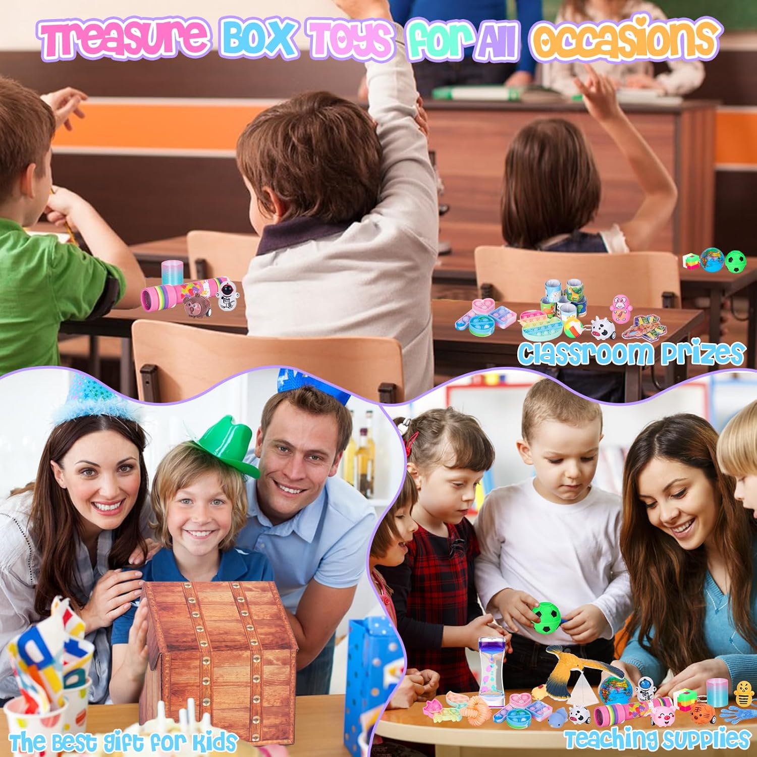 82 Piece Party Favor Toy Pack for Kids Classroom and Birthday