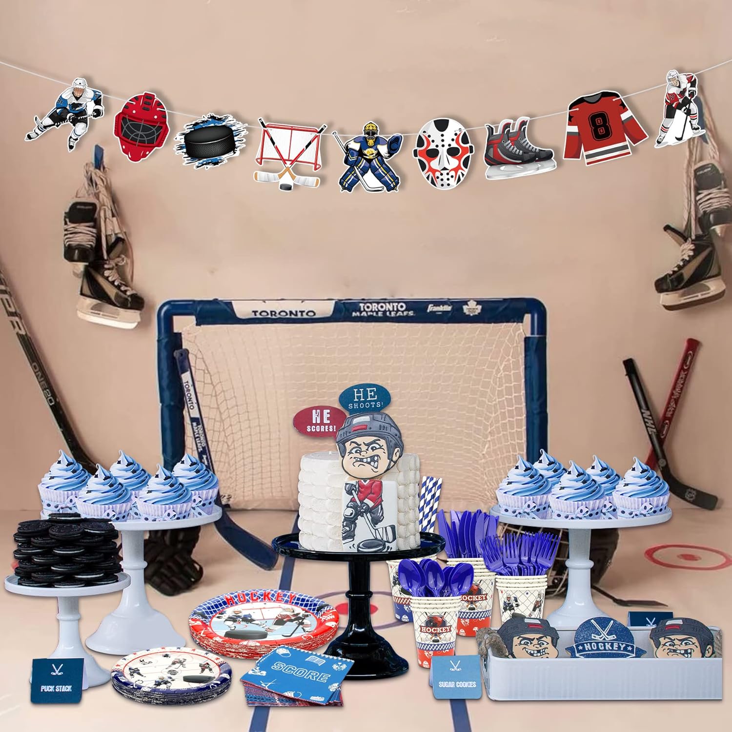KEFAN Hockey Party Favor Set for 20 Guests