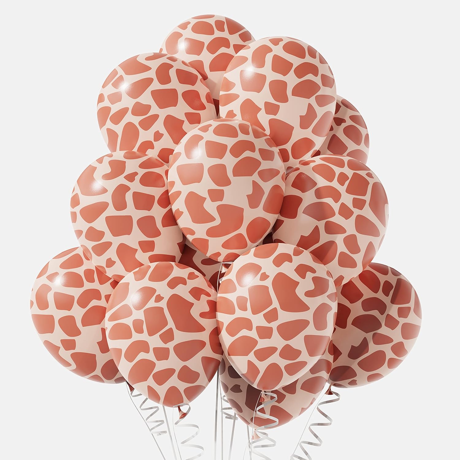 50pcs Giraffe Print Balloons 12inch Animal Theme Party Decorations