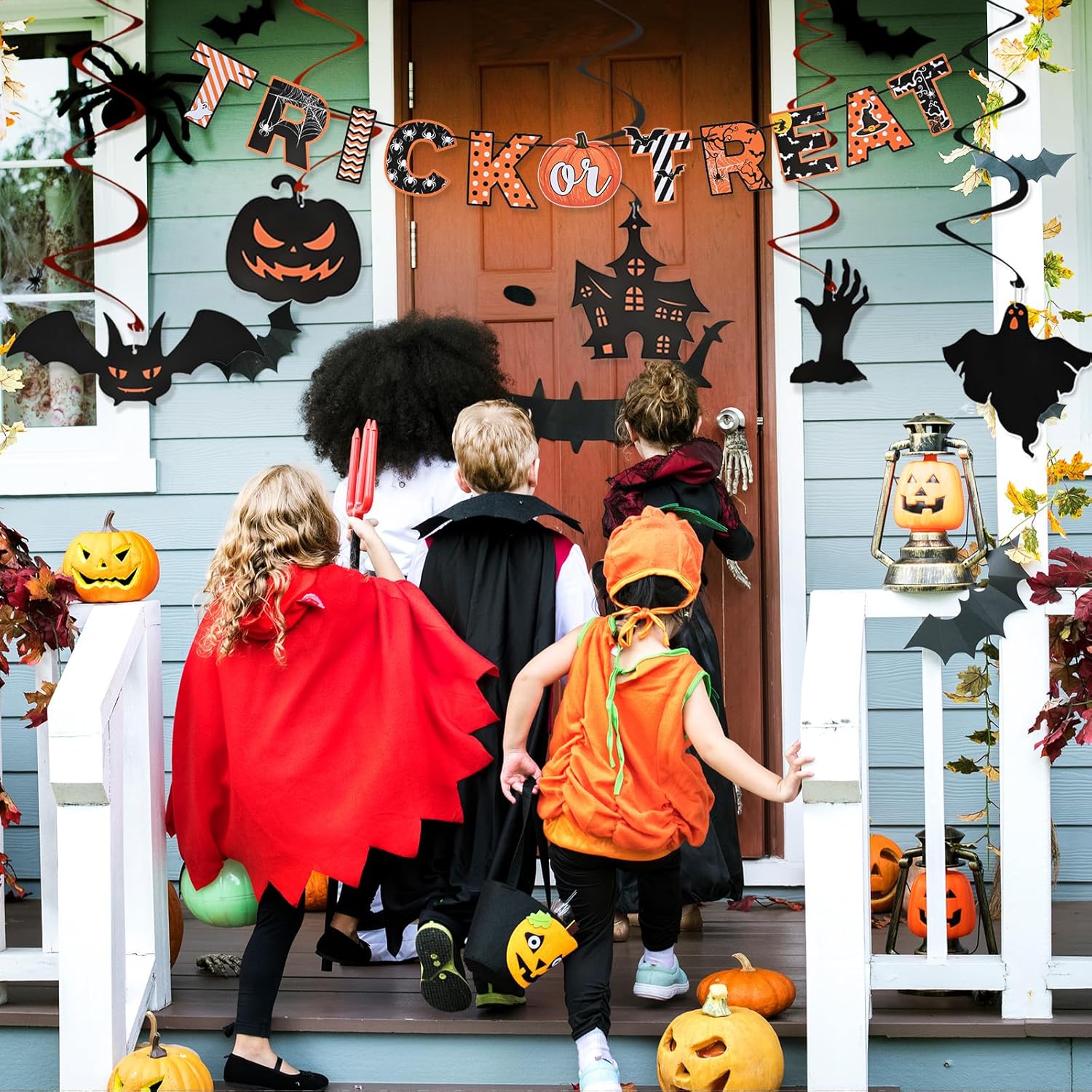 AhfuLife Halloween Decorations Set with Banners