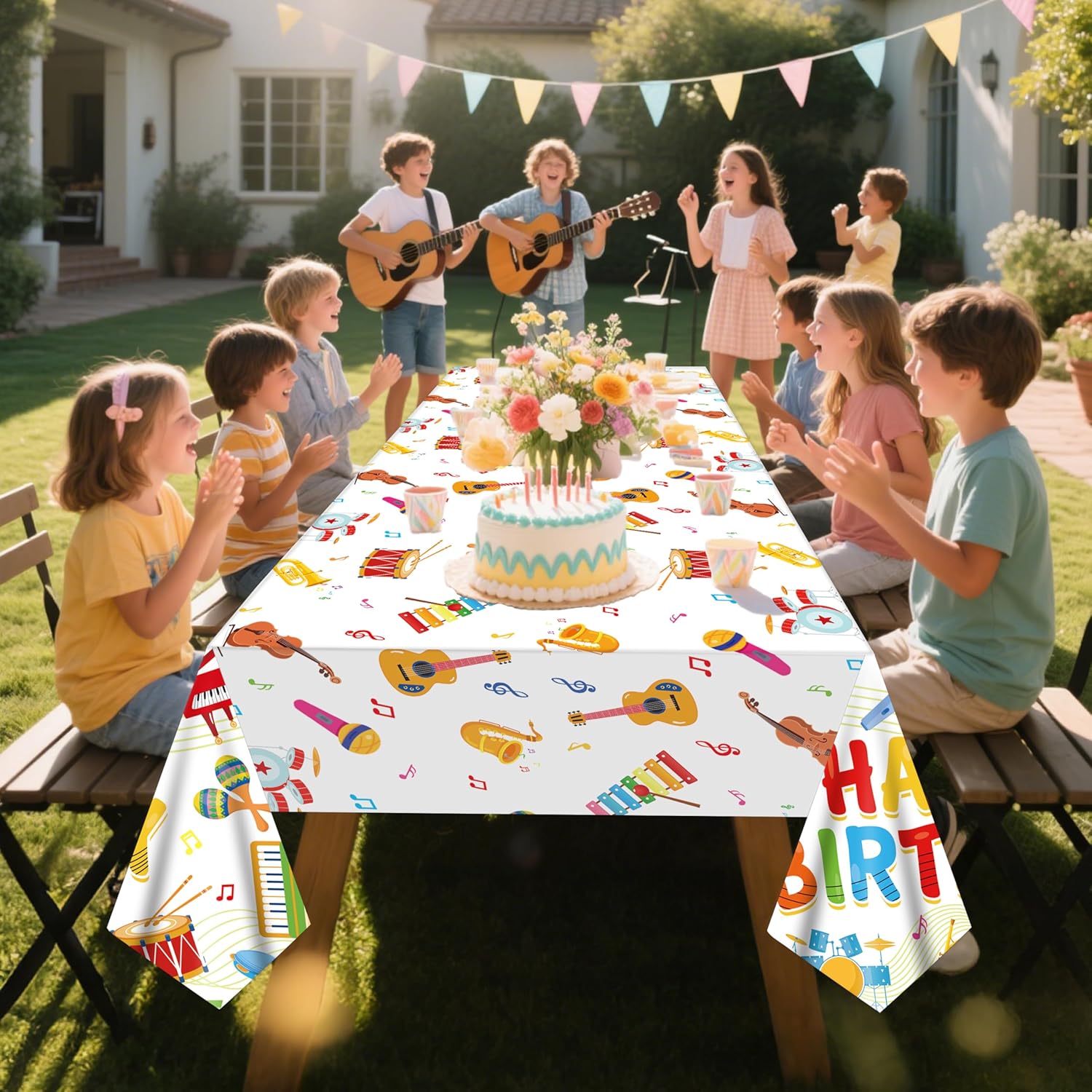 C L Cooper Life Music Instrument Tablecloths 2pcs