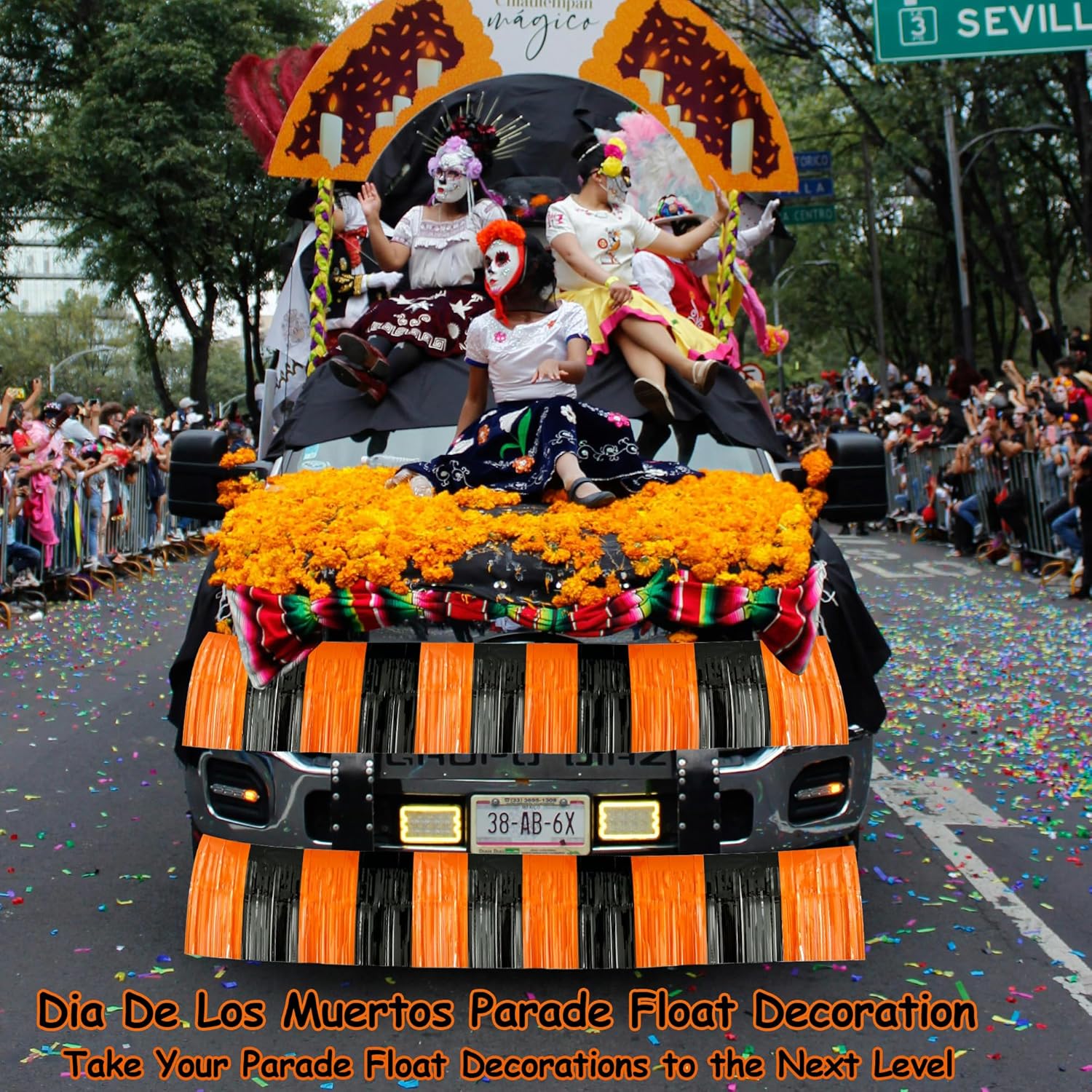 4 Packs 39 Feet Halloween Parade Floats Decor