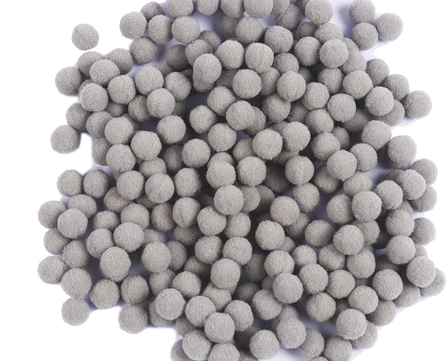 YYCRAFT 300pcs Silver 15mm Pom Poms Balls for Decorations