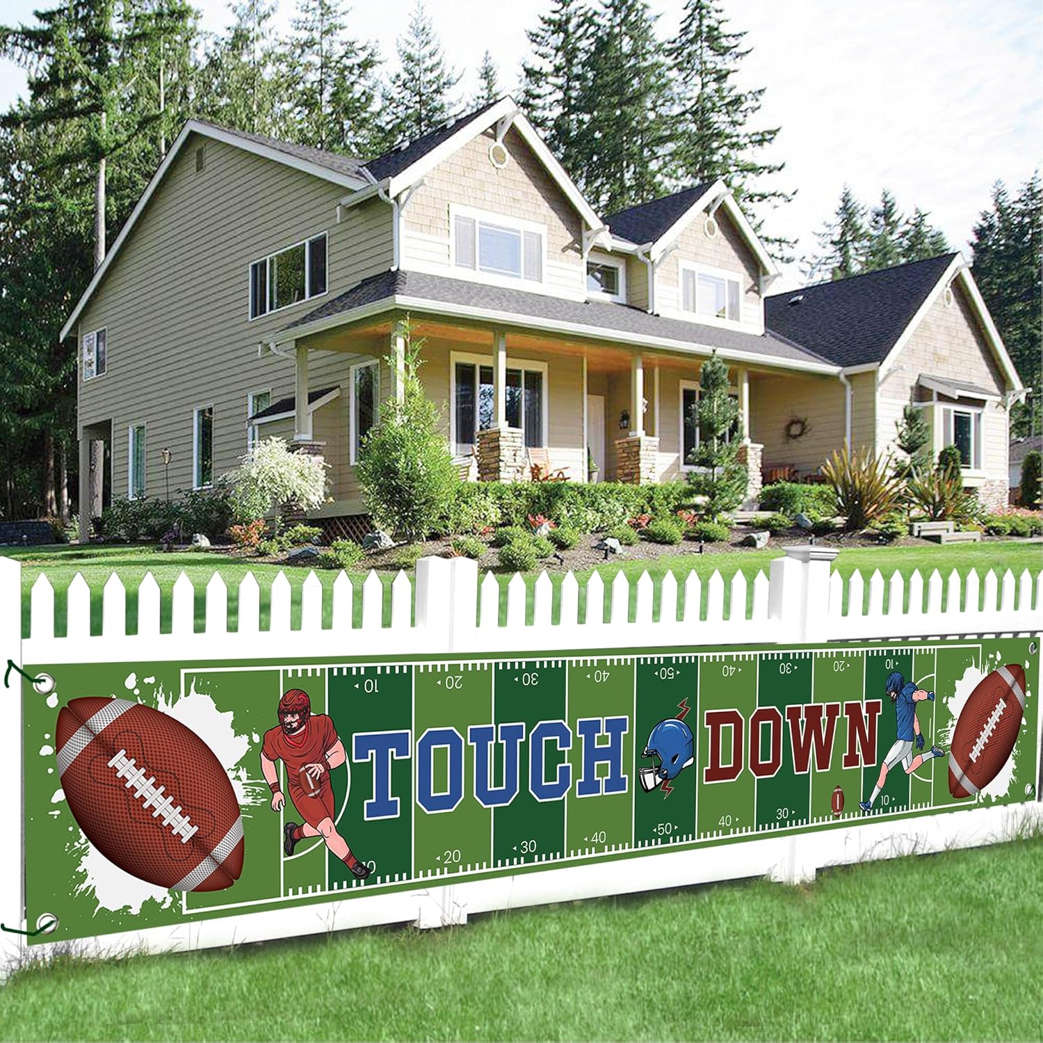 KatchOn XtraLarge Football Yard Banner - 120x20 Inch